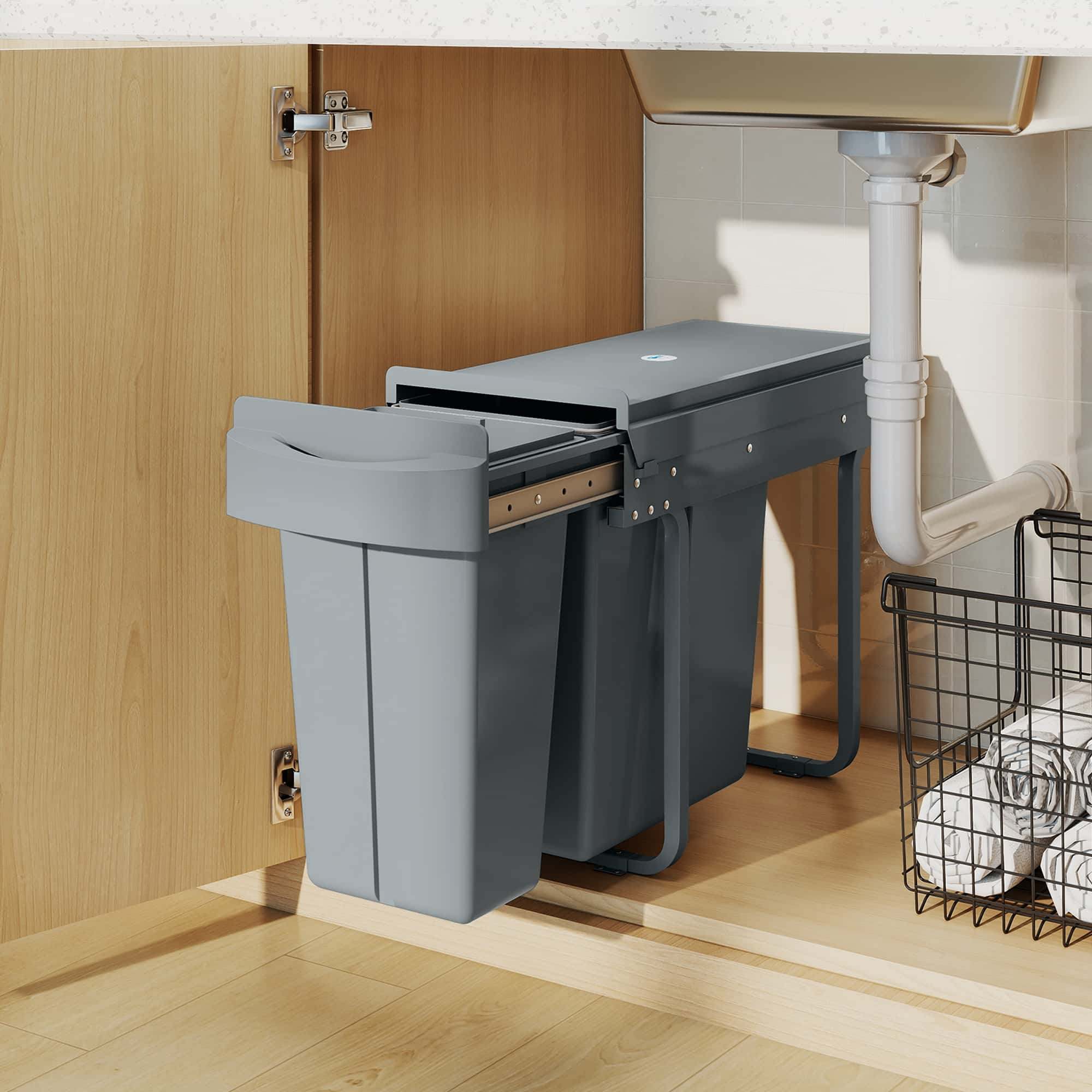 4goodz Inbouwprullenbak - 2 uitneembare emmers 30 liter (20 L+10 L) 4goodz Inbouwprullenbak - 2 uitneembare emmers 30 liter (20 L+10 L)
