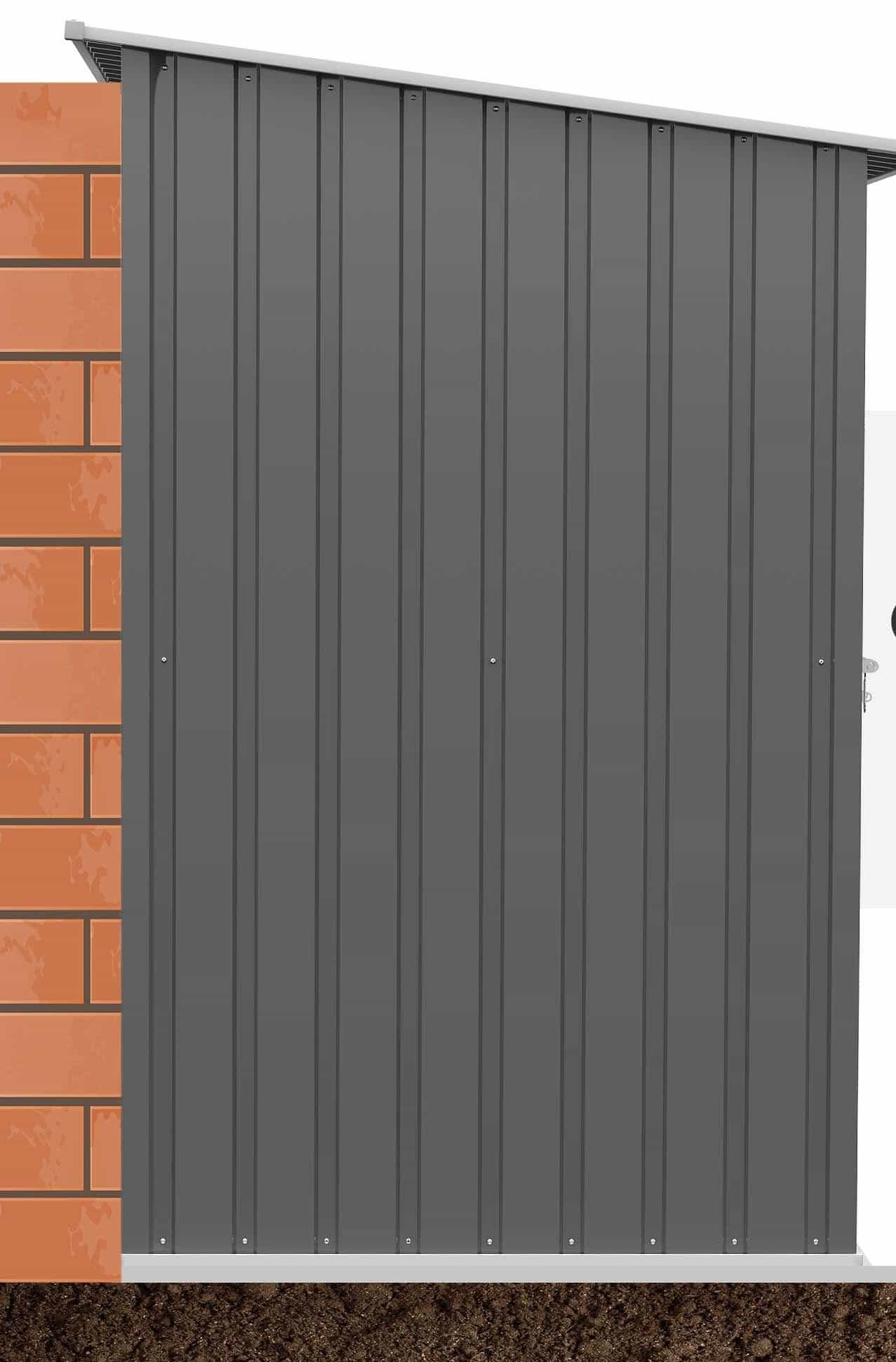 Metalen Gereedschapsschuur 100x103x160 cm - Grijs