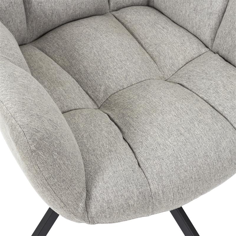 Luxe Draaifauteuil Washington - Comfortabele Draaistoel Grijs