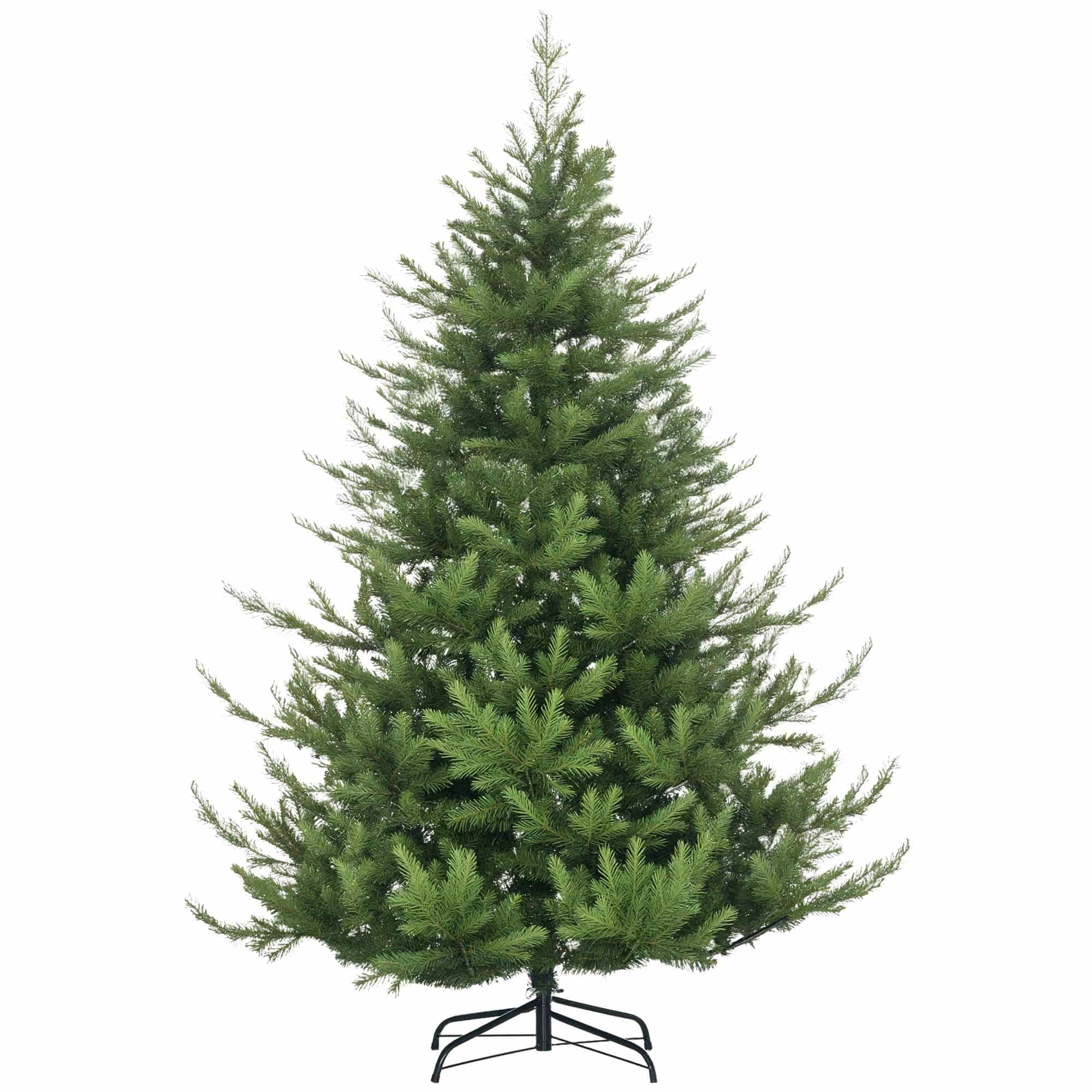Homcom kerstboom met realistische uitstraling - 180 cm - Ø136 cm