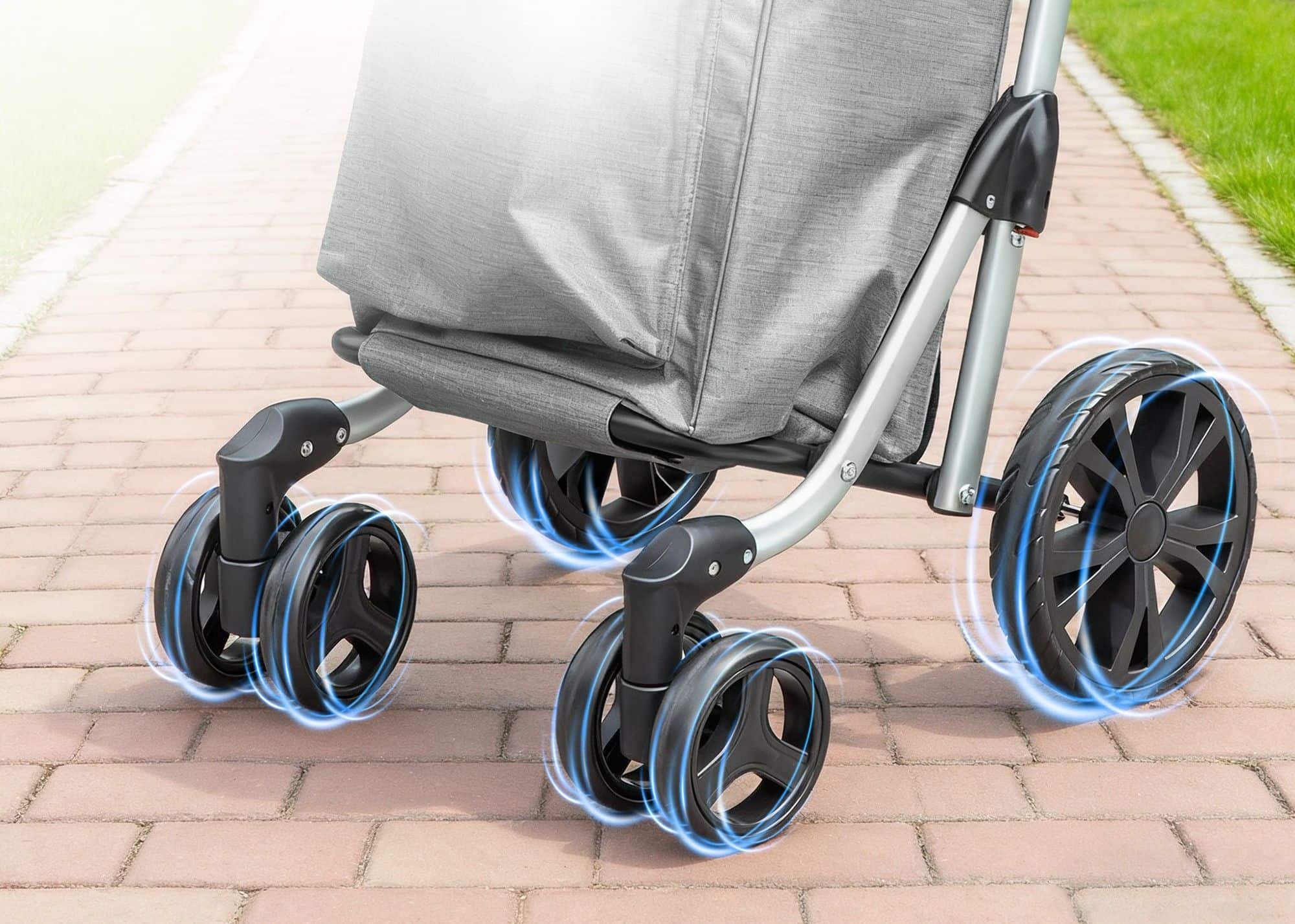 4goodz Boodschappentrolley met Koelvak - 46 liter - Grijs