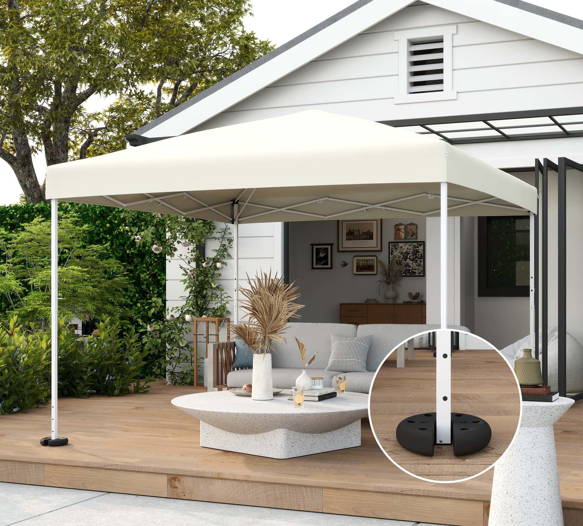 4goodz 4 stuks Partytent Verzwaring gewichten - 4 kg per stuk / 16 kg totaal