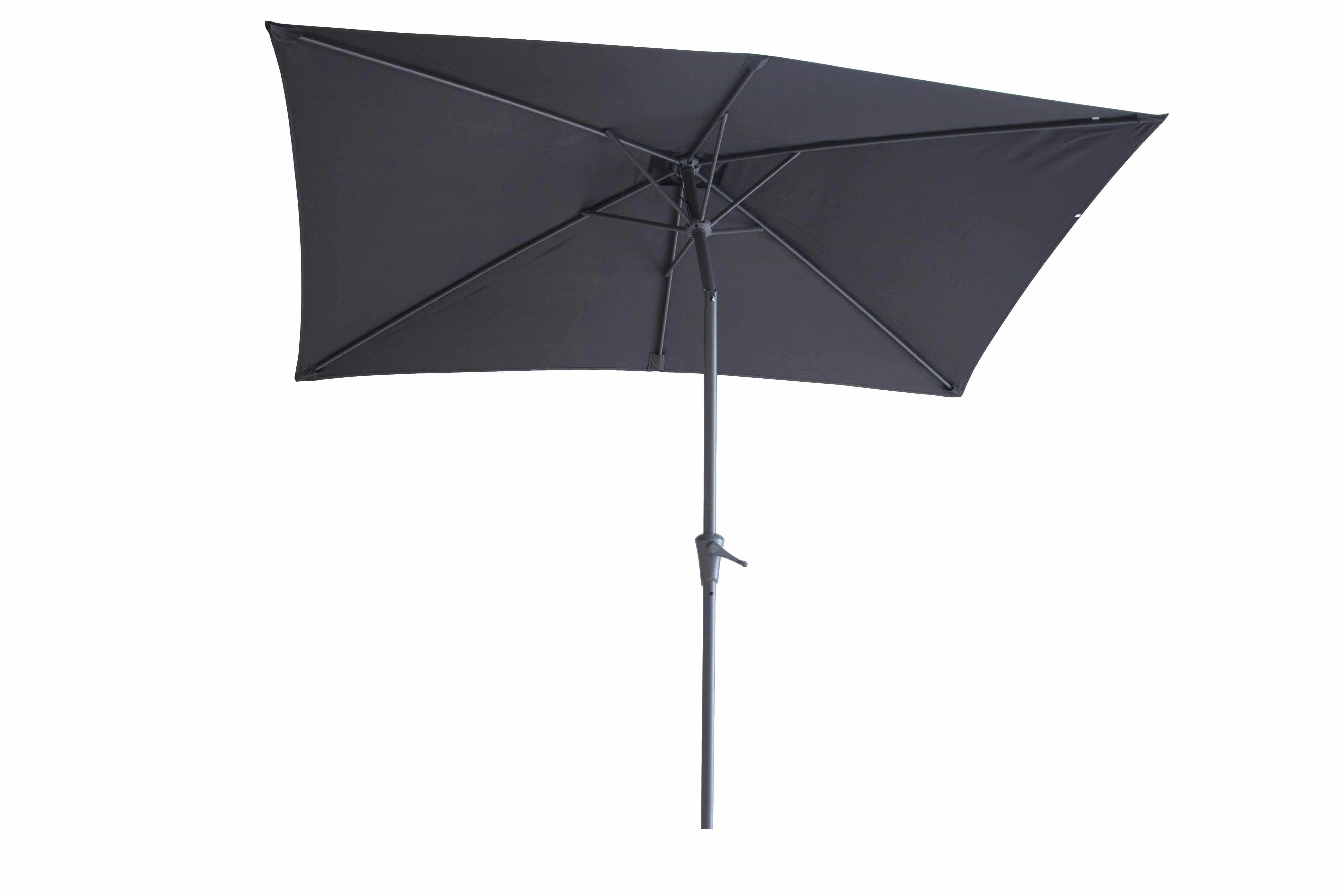 4gardenz® Parasol Rechthoek 150X250cm Kantelbaar Balkonparasol Grijs