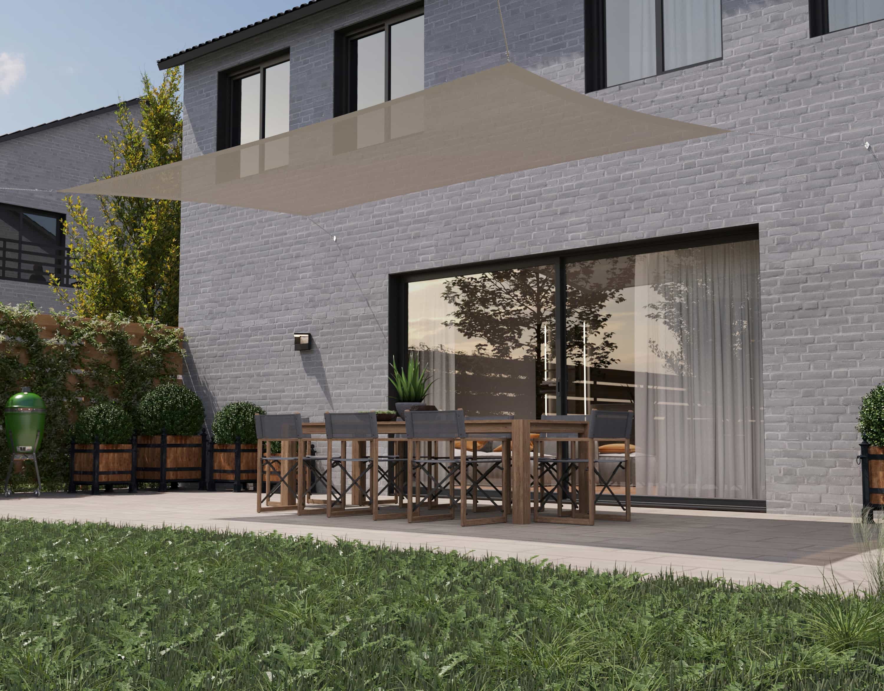 hanSe® Schaduwdoek Rechthoek Waterdoorlatend 3x4,5 m Zonnedoek Wit hanSe® Schaduwdoek Rechthoek Waterdoorlatend 3x4,5 m Zonnedoek Wit