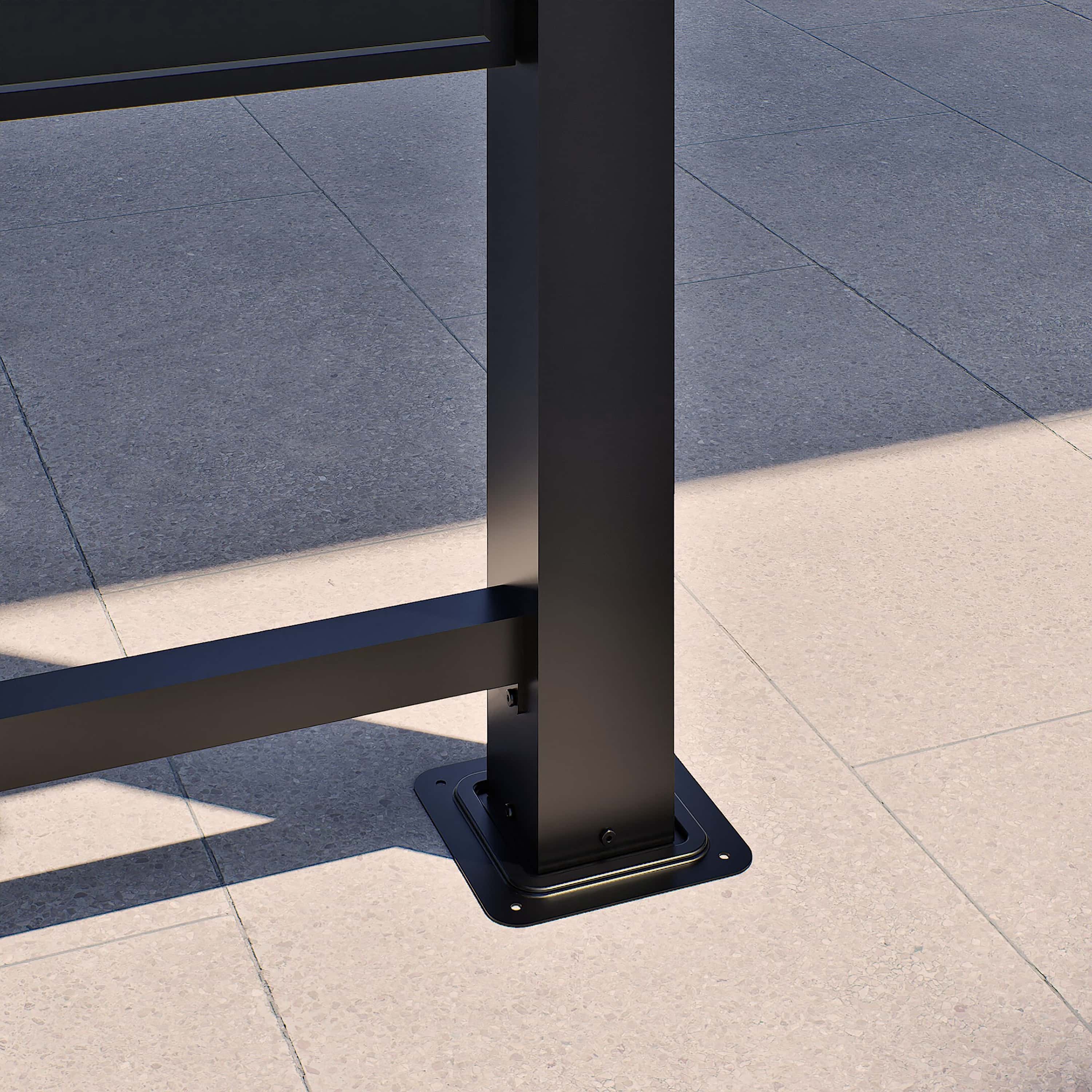 Sojag Bondi 1220 Metalen Paviljoen met Vast dak - 3,5 x 6 m - Zwart Sojag Bondi 1220 Metalen Paviljoen met Vast dak - 3,5 x 6 m - Zwart