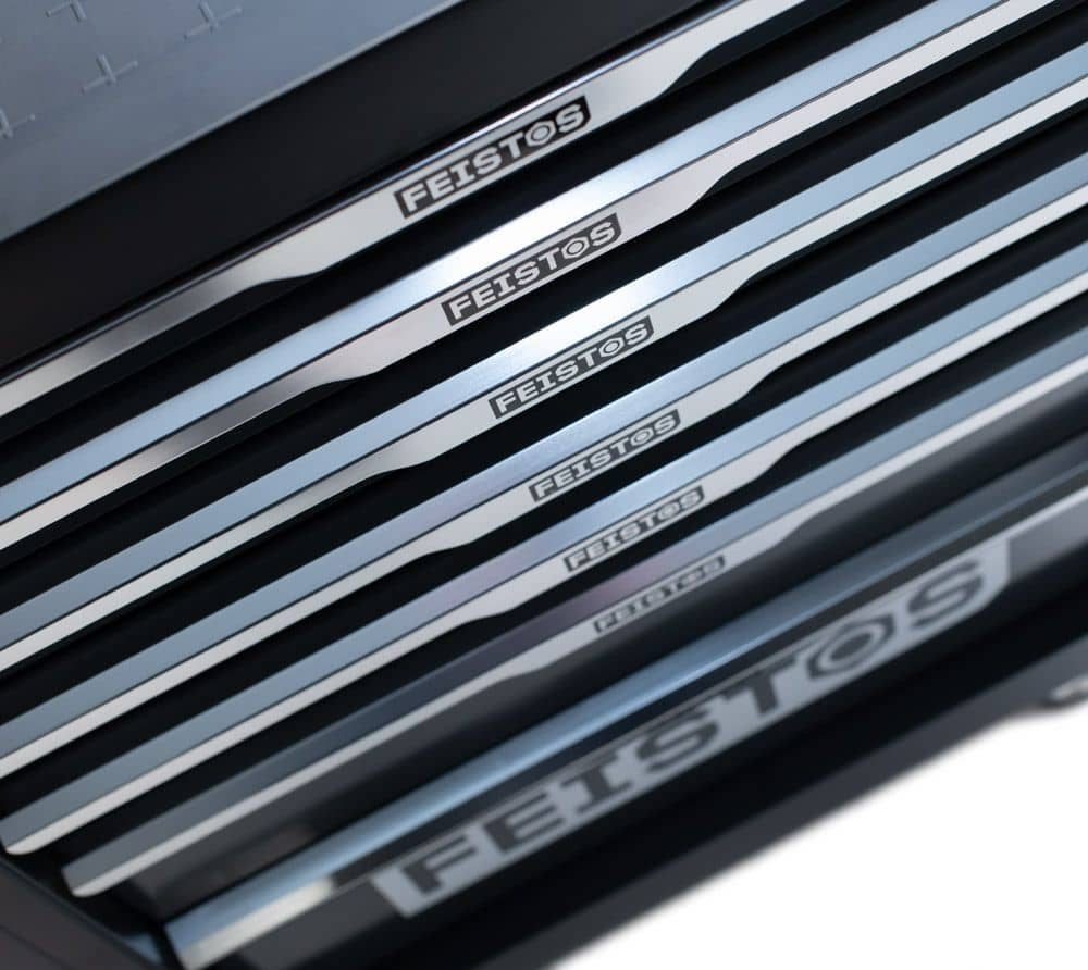 Feistos Mento1 Werkplaatswagen uitgerust met 158 ​​onderdelen - Zwart