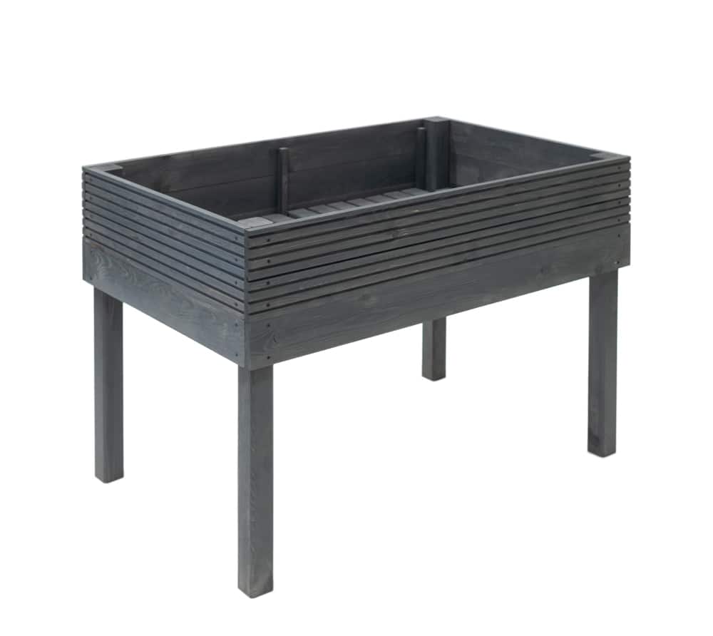Westmann Frieda Houten Plantenbak op poten 75x119x79 cm - Donkergrijs