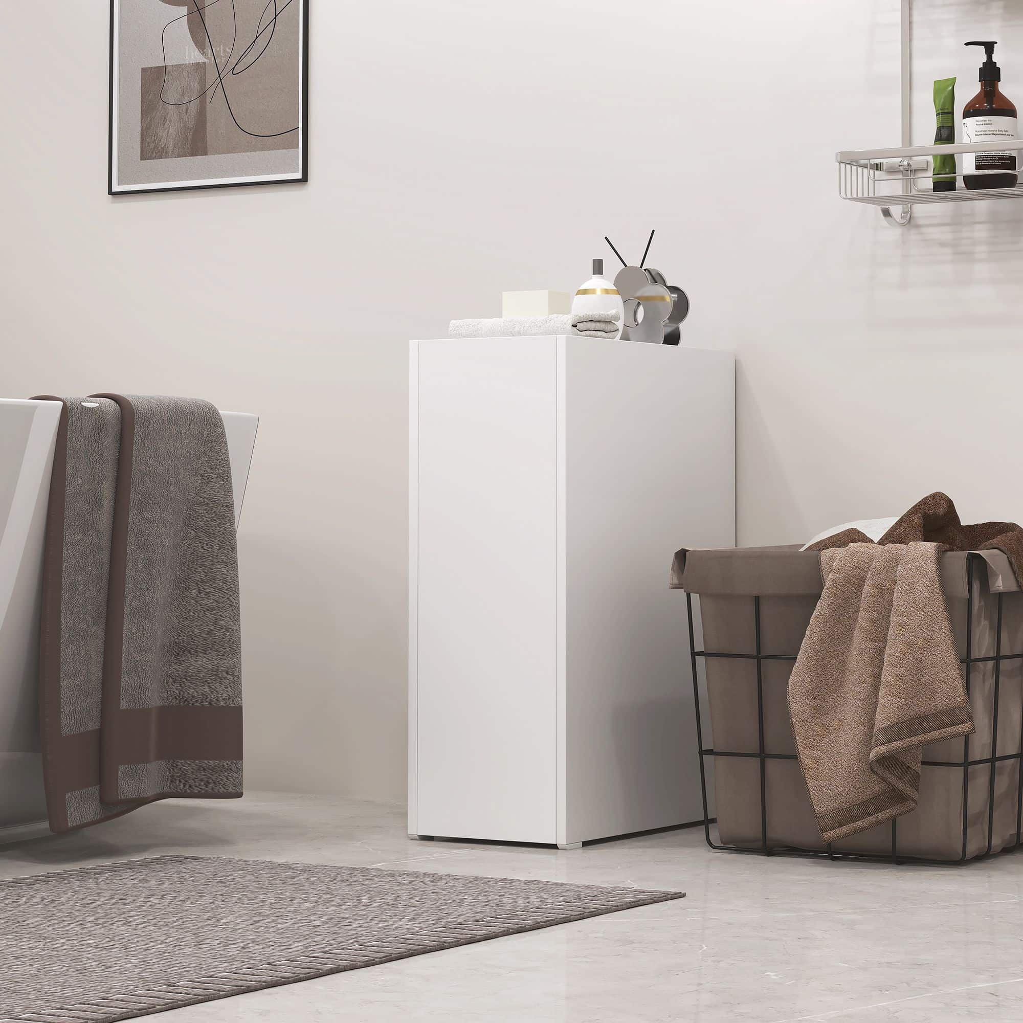 Apothekerkast Badkamerkast Vrijstaand 47x25x66 cm - Wit