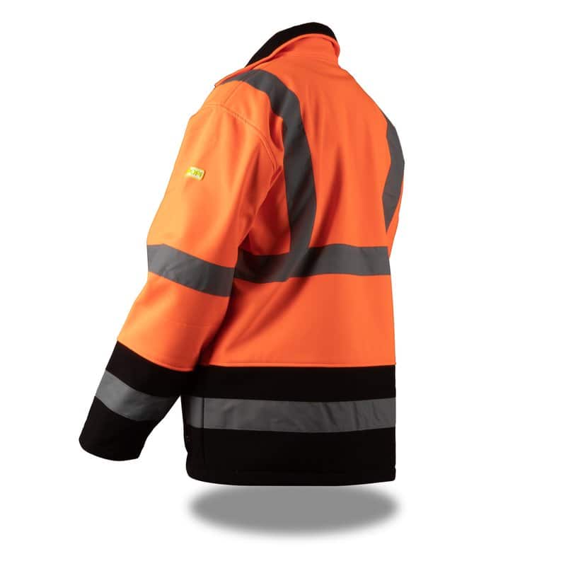 Rodopi® Softshell Veiligheidsjas Reflecterend - Oranje/Zwart - maat S
