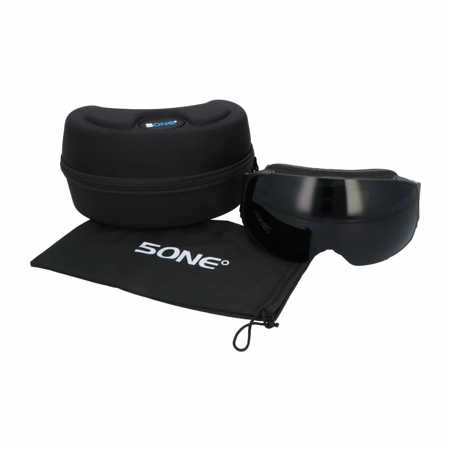 5one® Alpine 9 - Skibril met 2 Verwisselbare Lenzen - Zwart en Oranje