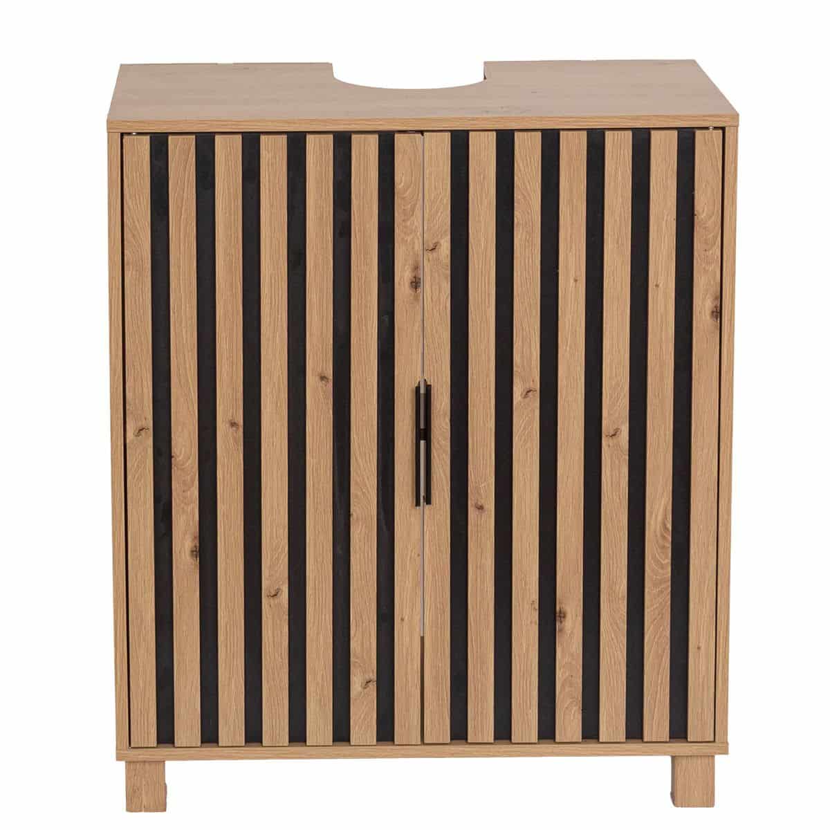 4bathroomz wastafelonderkast Parma Paneel design - 60x30x70cm - Bruin 4bathroomz wastafelonderkast Parma Paneel design - 60x30x70cm - Bruin