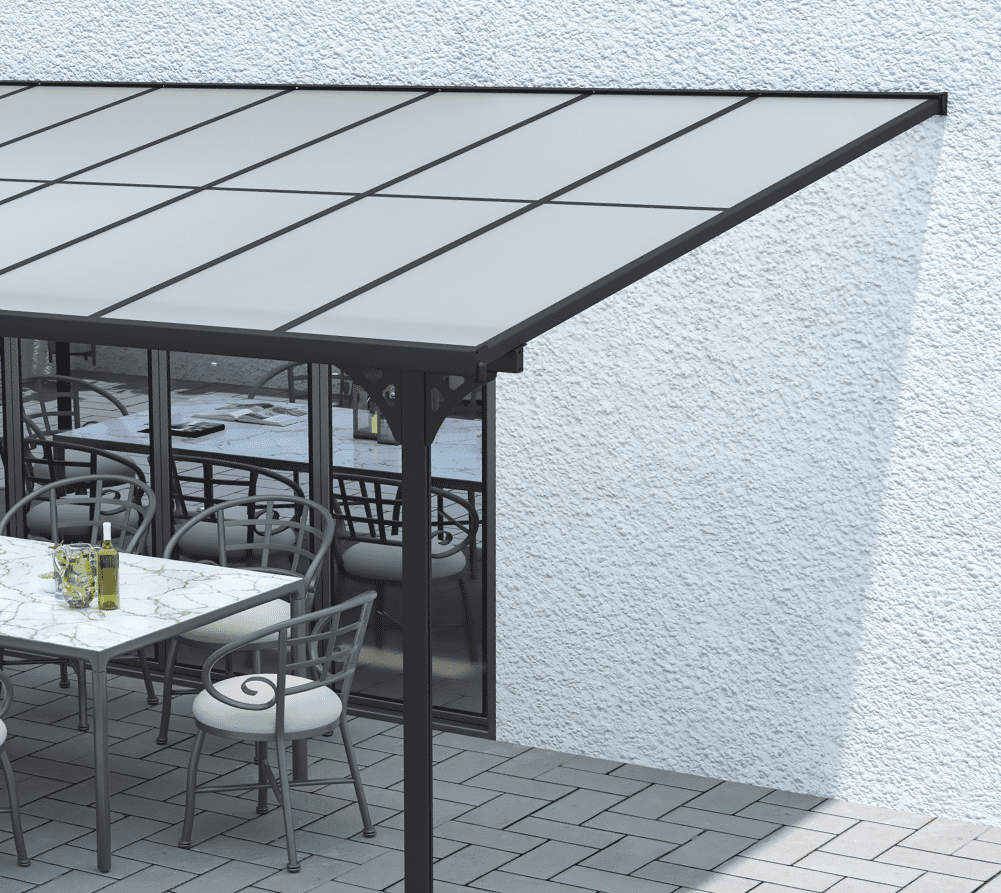 Westmann Aluminium Terrasoverkapping Bruce SI06110 - 300x617x270 cm - Zwart