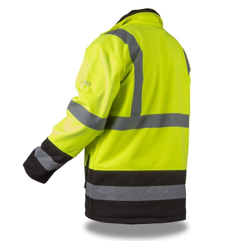Rodopi® Softshell Veiligheidsjas Reflecterend - Geel/Zwart - maat XL