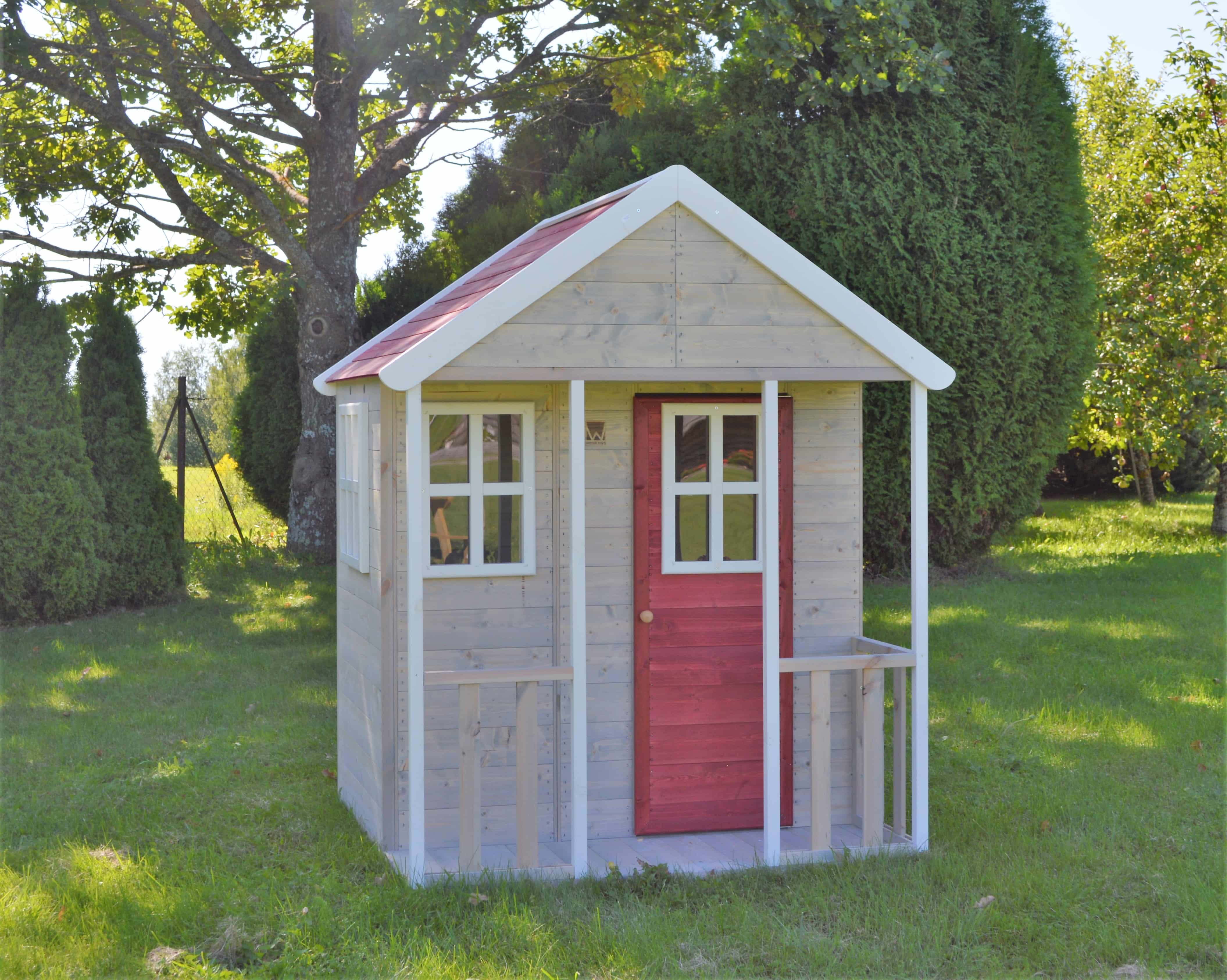 Wendi Toys Speelhuis Fox WTM6 - 120x120x155cm - Bruin/Rood