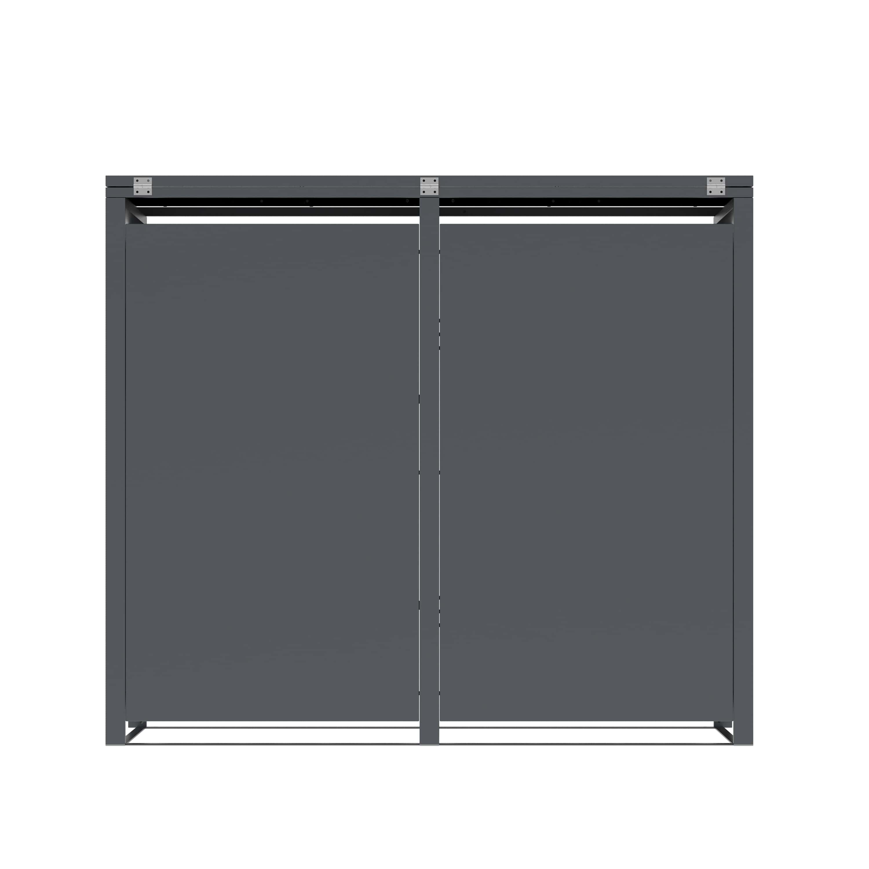 Westmann Varius 2 Metalen Containerombouw voor 2 kliko - Houtlook