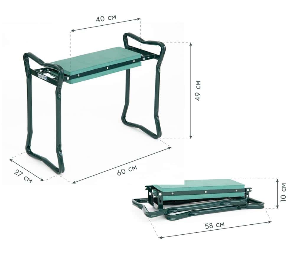 Westmann Multi Kniebank Opvouwbaar voor Tuinieren - Kniehulp tot 150 kg