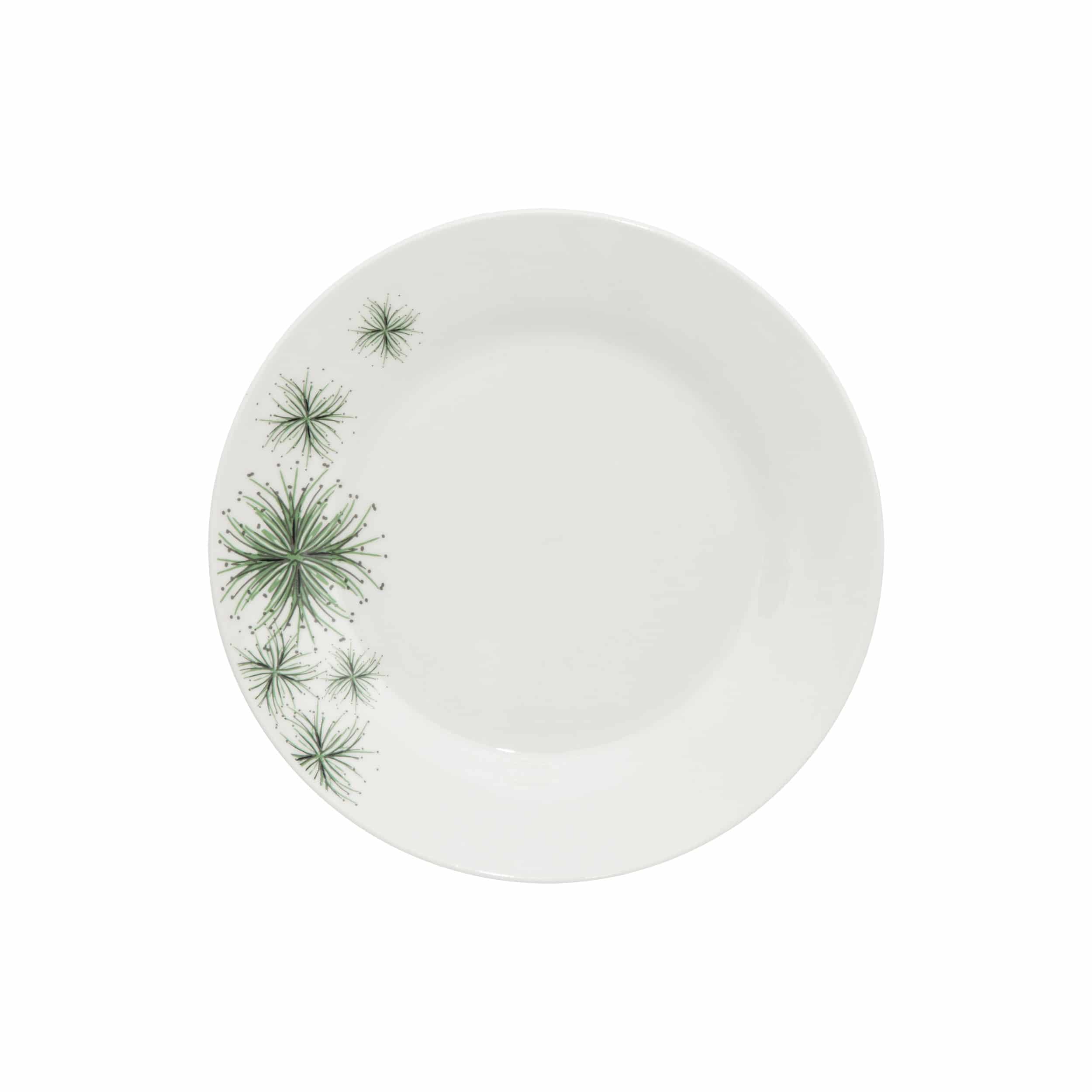 Porseleinen Serviesset Green Floral 6 persoons 18-delig