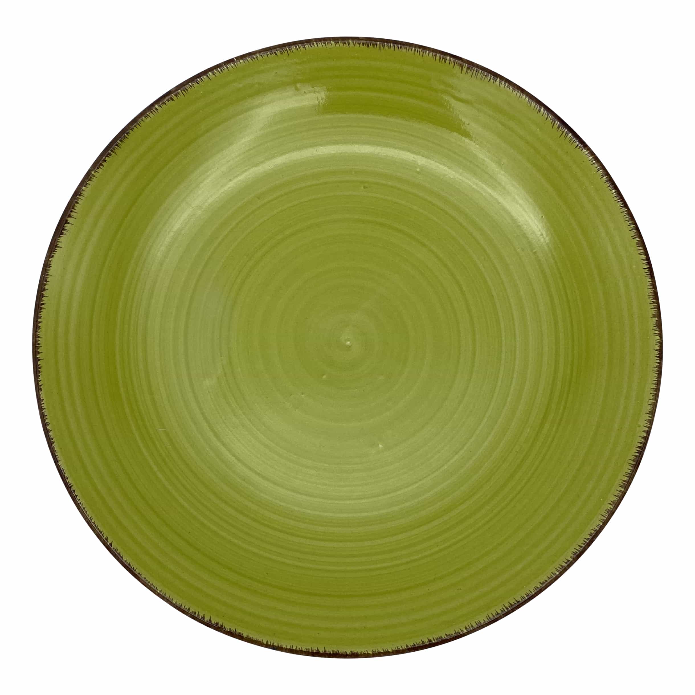4goodz aardewerk servies 4 personen / 16 delig - Groen met beige