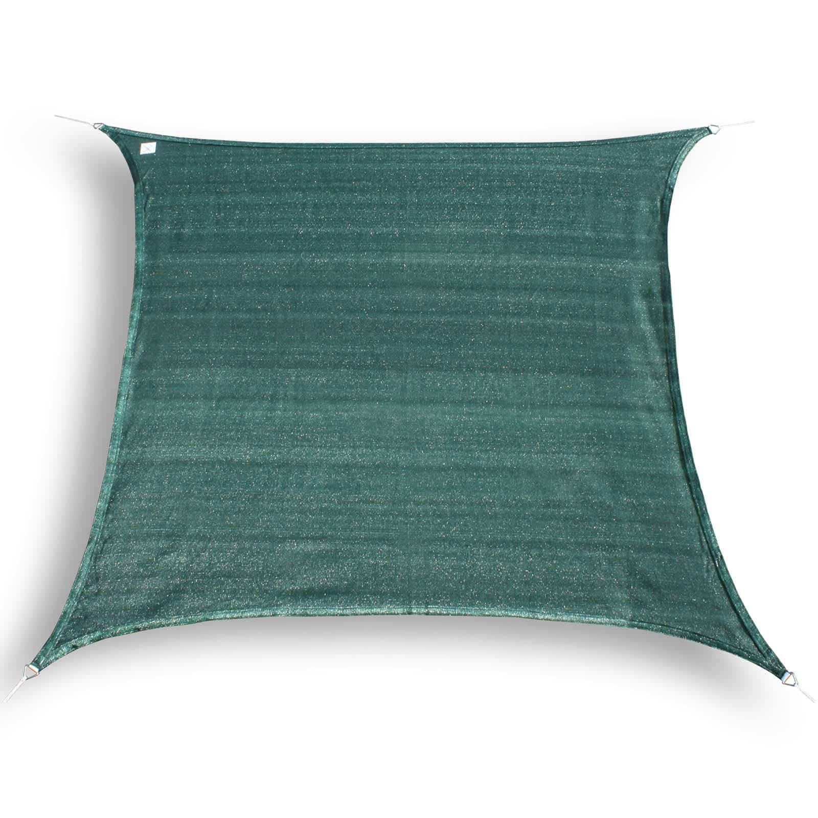hanSe® Schaduwdoek Vierkant Waterdoorlatend 4x4 m - zonnedoek - Groen