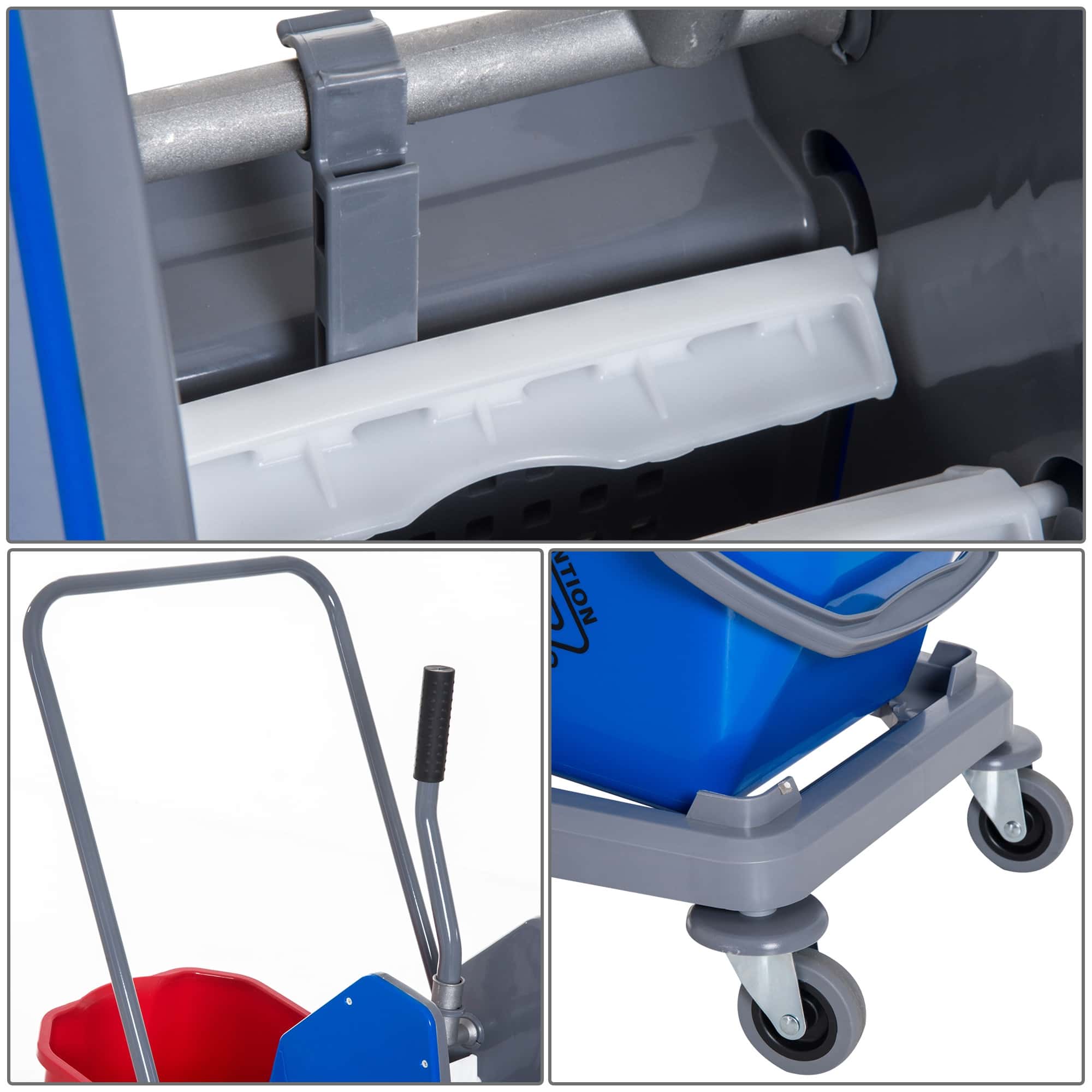 Schoonmaakkar Rolemmer met Wringer - 26 Liter capaciteit