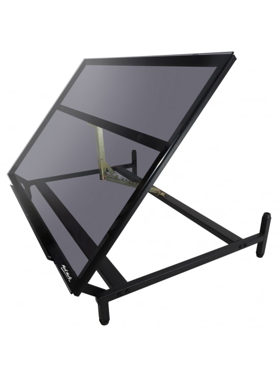 Mont Marte® glazen tafelmodel tekentafel - 90x60 cm - Hoogte 18-59 cm