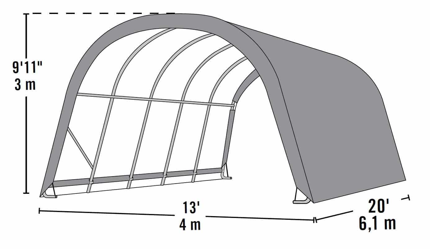 ShelterLogic® Weidetent SL51351 - 610x400x300 cm - Groen