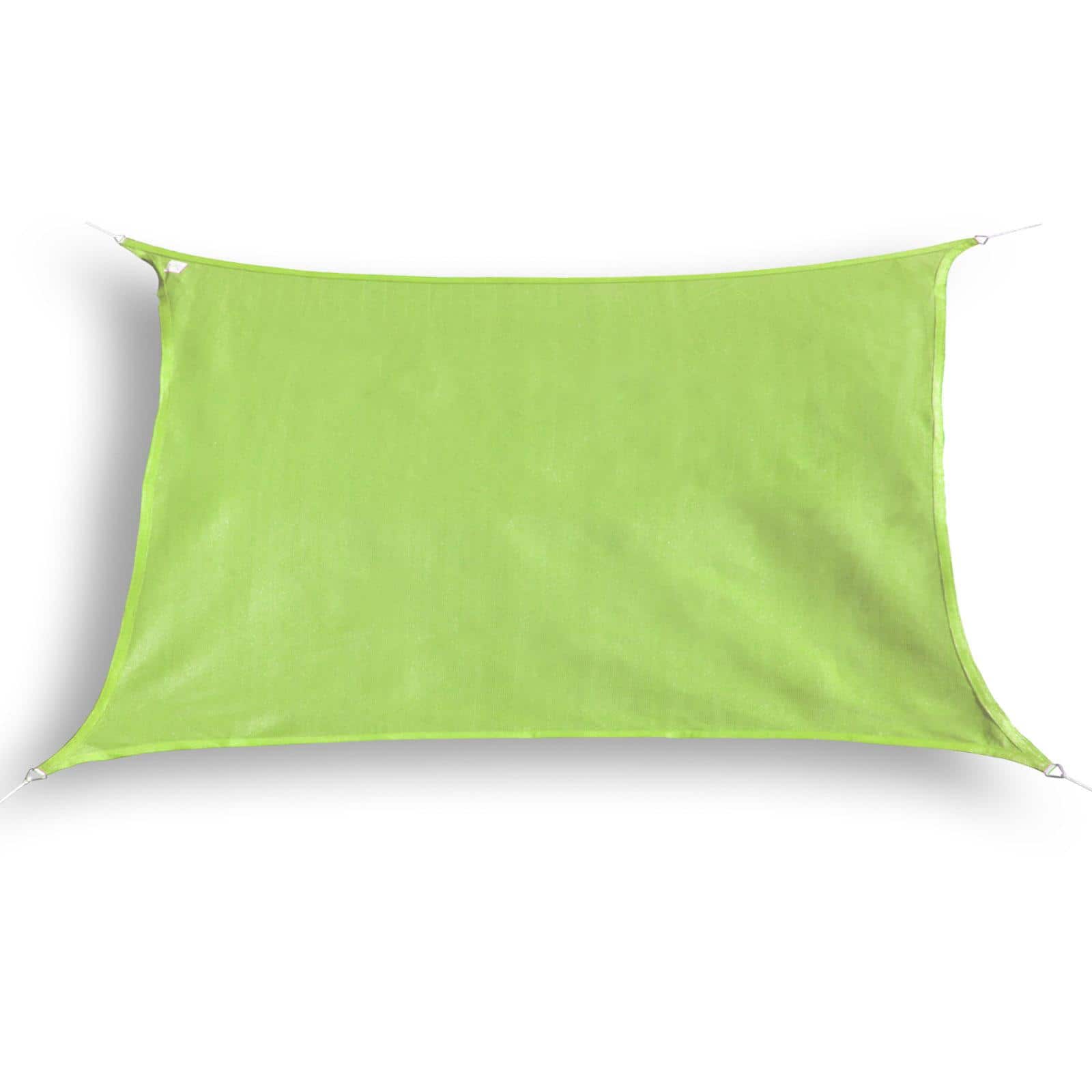 hanSe® Schaduwdoek Rechthoek Waterdoorlatend 2x4 m Zonnedoek Lime
