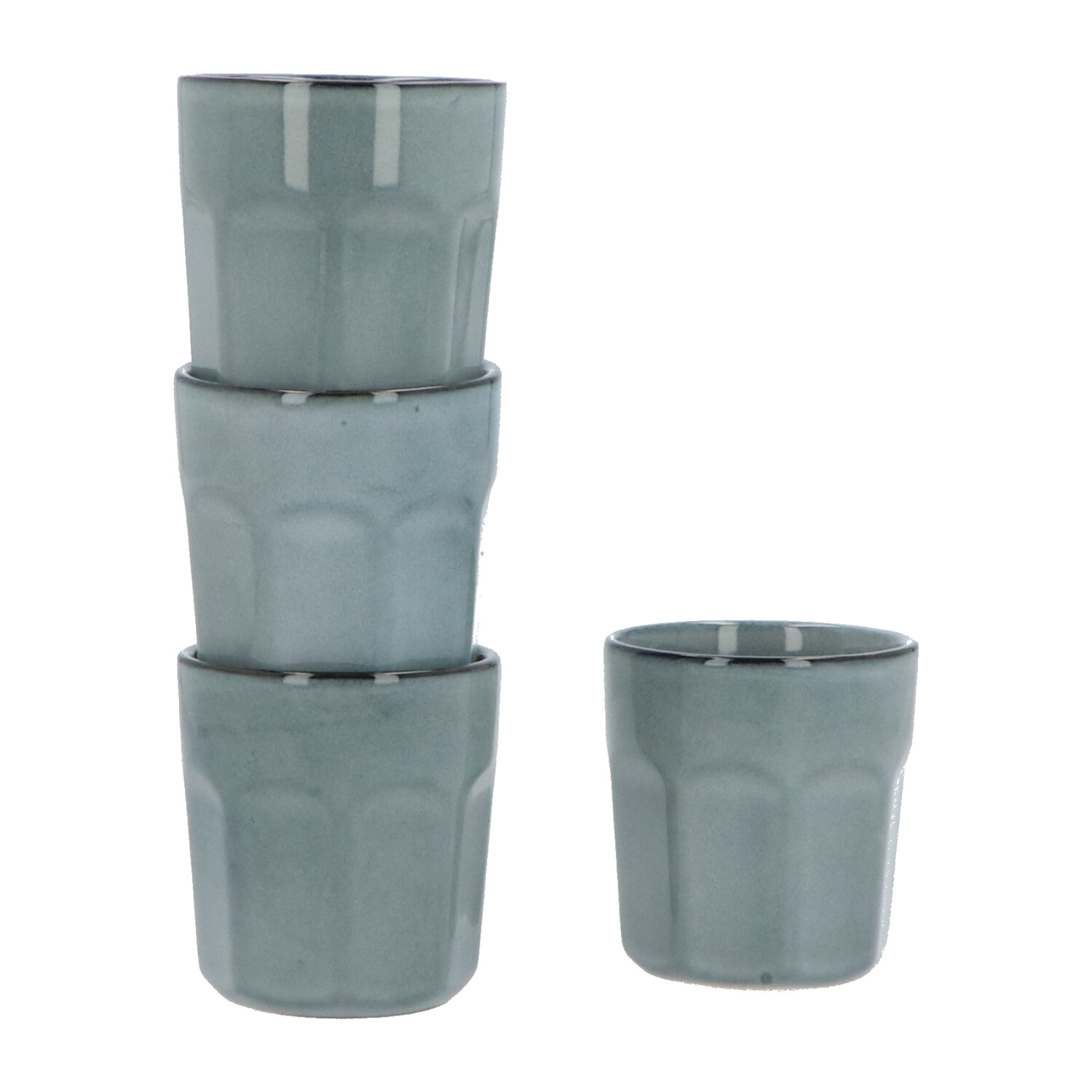 4goodz set 16 delig Aardewerk - 4 persoons - Blauw