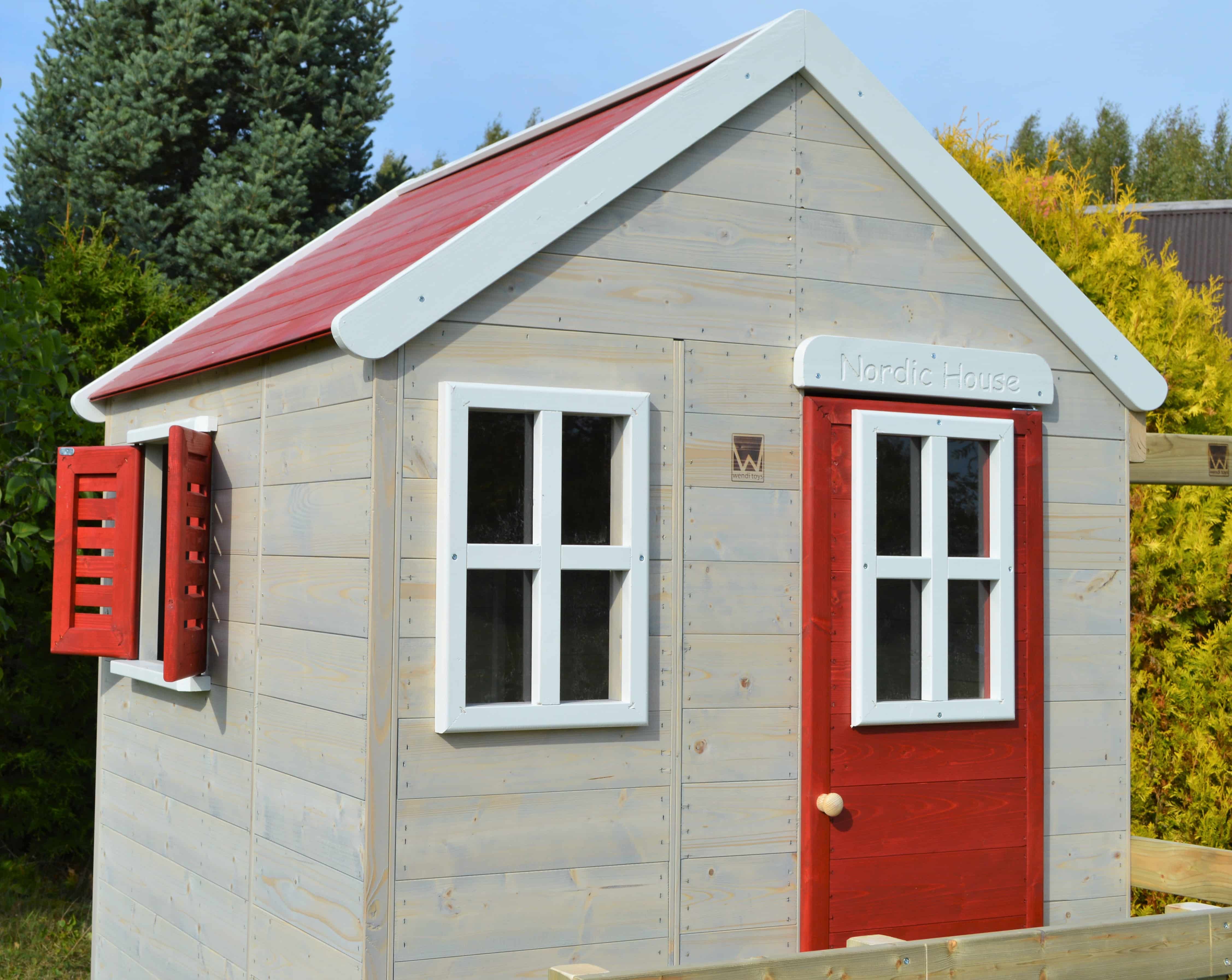 Wendi Toys Houten Speelhuis op Palen WTM21 - 160x190x244 cm