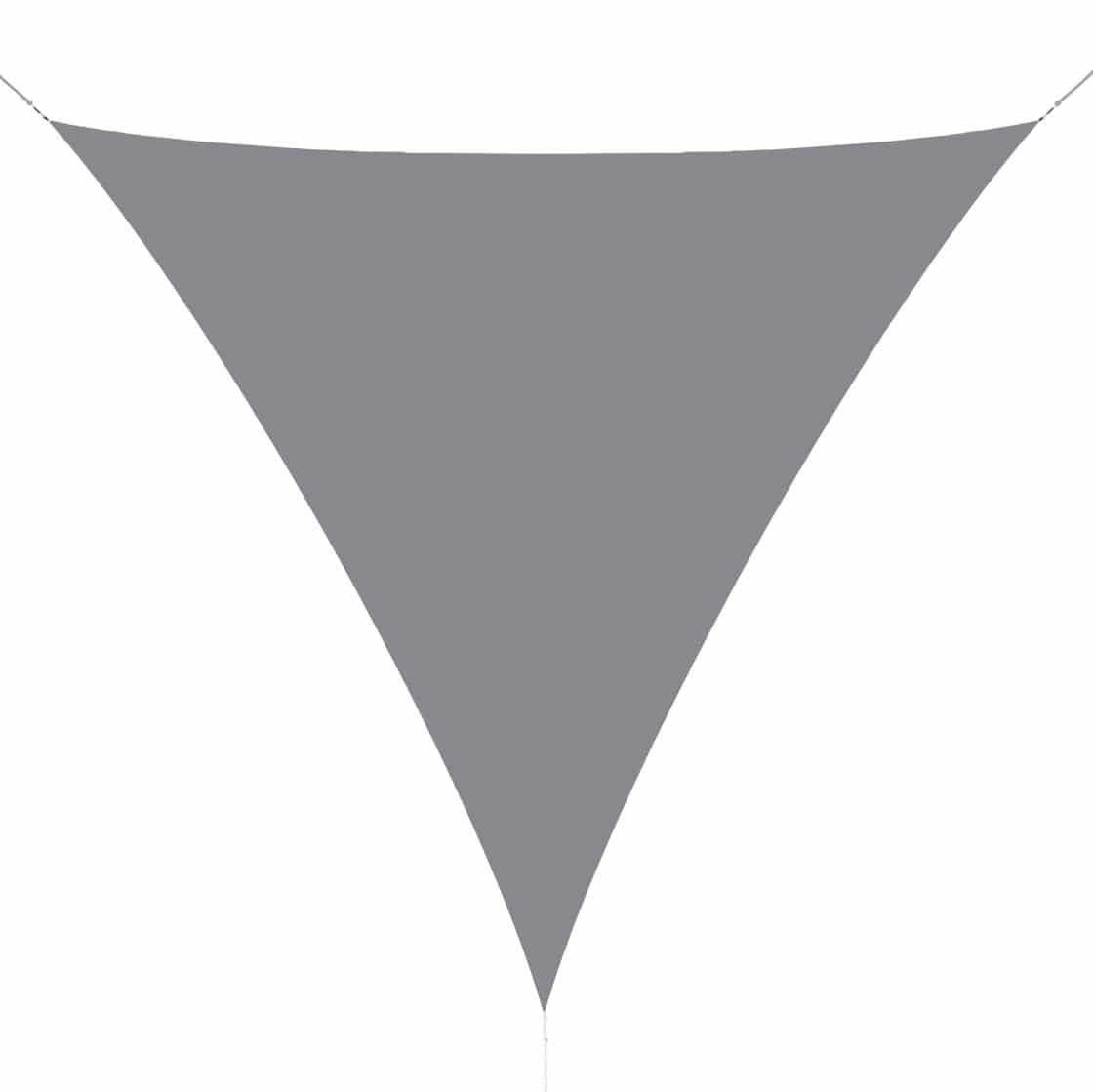 hanSe® Schaduwdoek Driehoek Waterdoorlatend 4x4x4 m Lichtgrijs