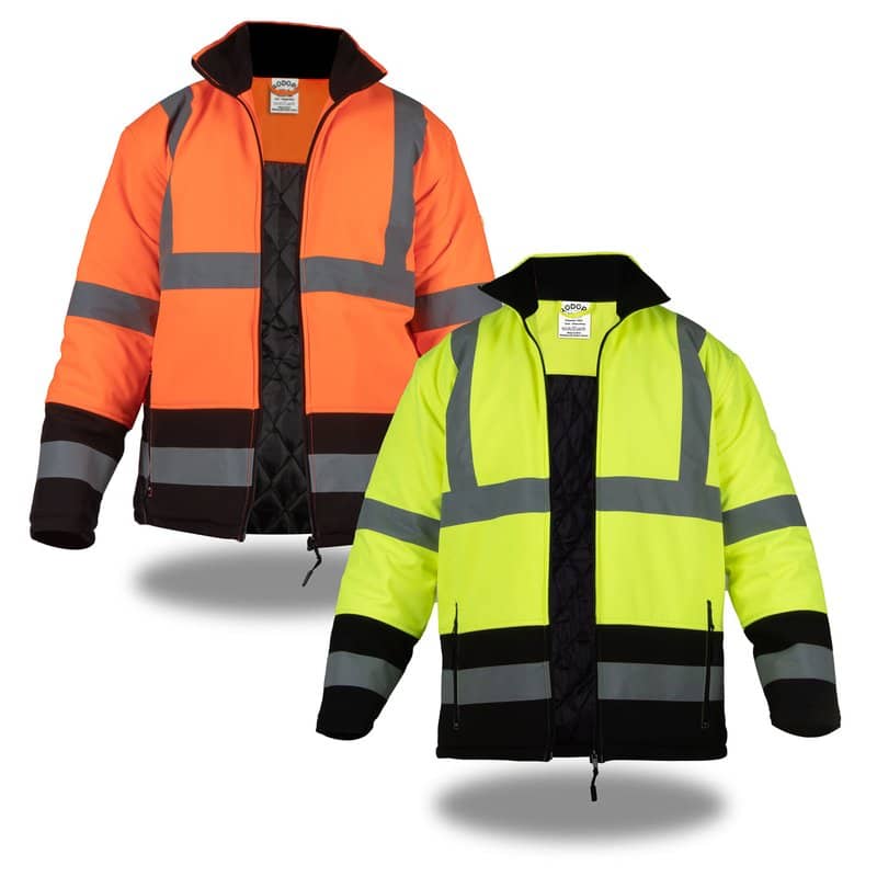 Rodopi® Winterjas Veiligheidsjas Reflecterend - Oranje/Zwart - maat XL