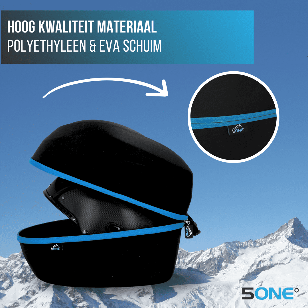 5one® Stevige Universele Hardcase Skihelm Opberg tas - Universeel - Stevig en hoge kwaliteit - Beschermt je skihelm