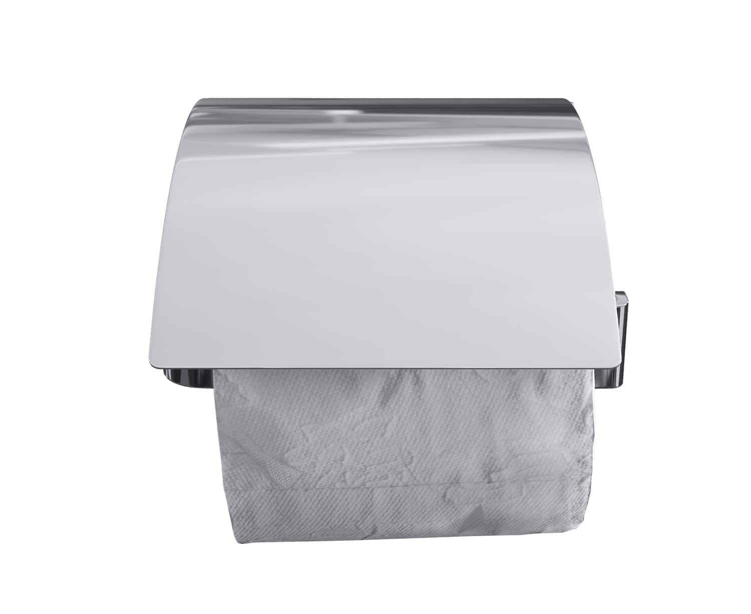 Luzzo® Piazzo Messing Toiletrolhouder met klep - wc rolhouder - chroom