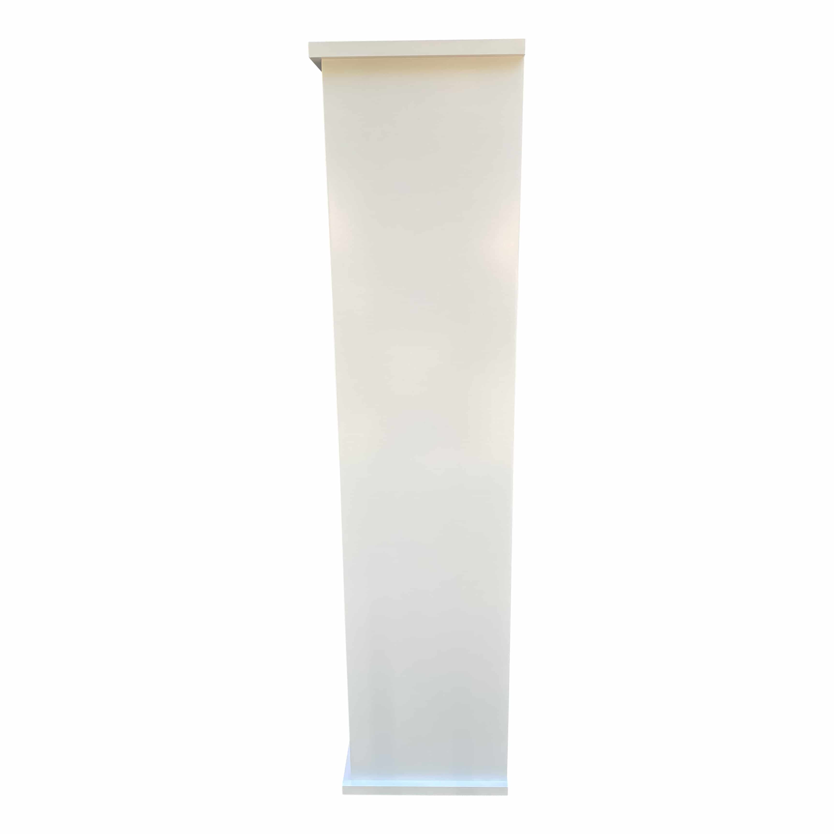 Toiletrolhouder met toiletroldispenser Miami - 18x18x75 cm - Wit