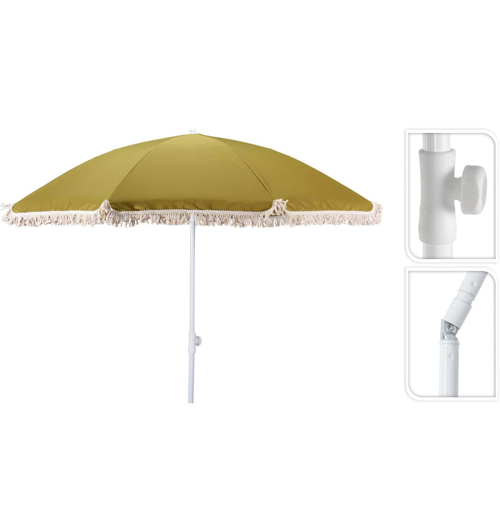 4goodz Parasol met Volant 200 cm - Groen 4goodz Parasol met Volant 200 cm - Groen
