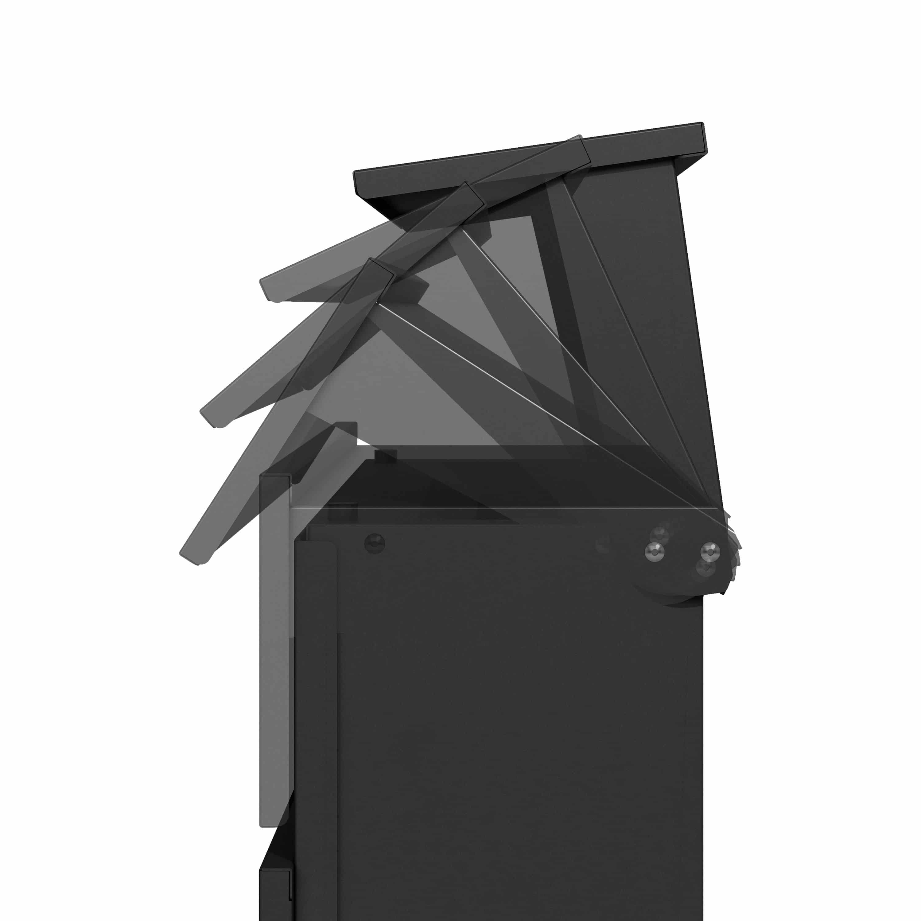 4gardenz® Vrijstaande Brievenbus - Gegalvaniseerd Staand met Slot - Zwart