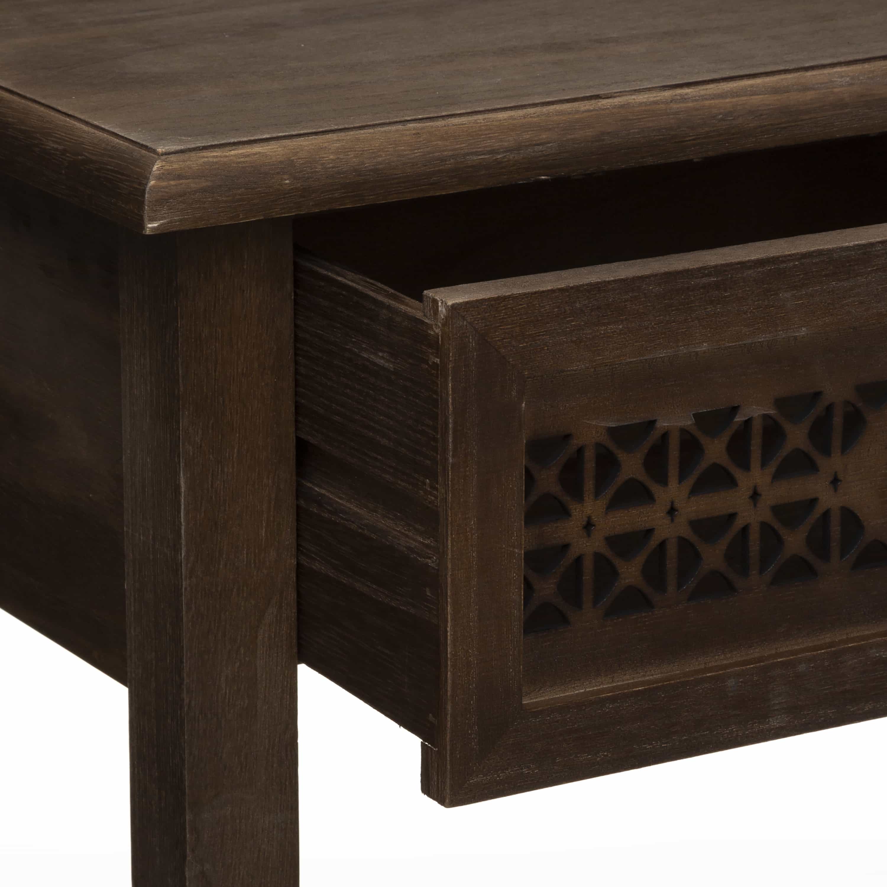 Side Table Blora 80x32x80 cm - Bruin