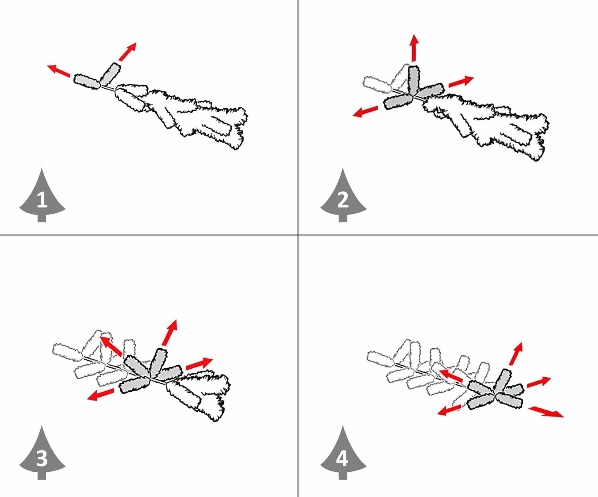 Witte Kunstkerstboom Kant-en-Klaar met decoratie Ø105cm - 180 cm - Wit