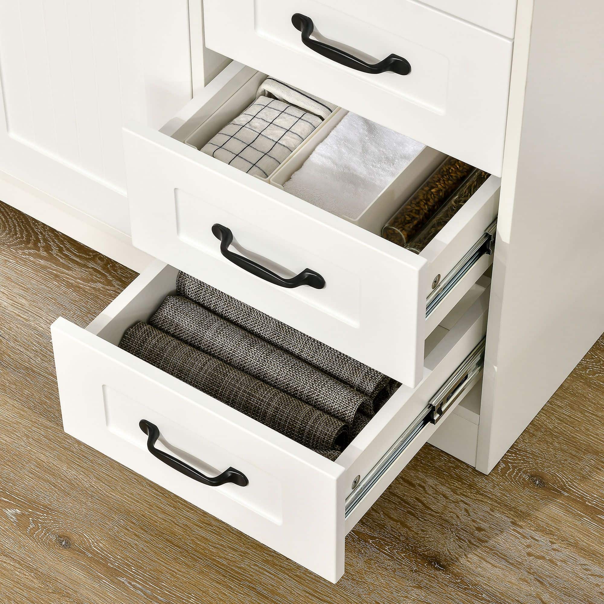 4goodz Buffetkast met 4 Laden 40x105x76 cm - Wit