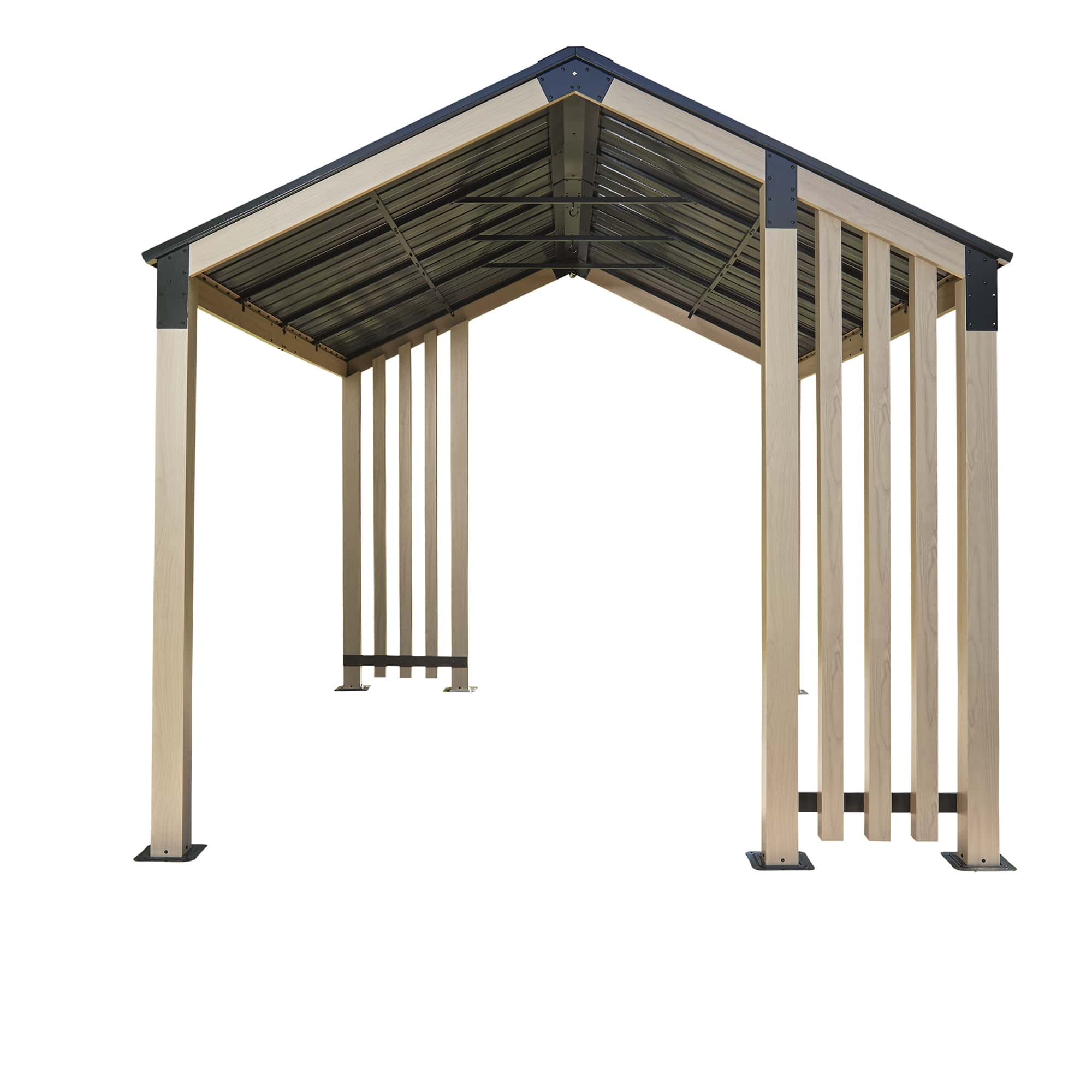 Sojag Lito 1012 - Paviljoen van aluminium - 3x3,7 m - Houtlook