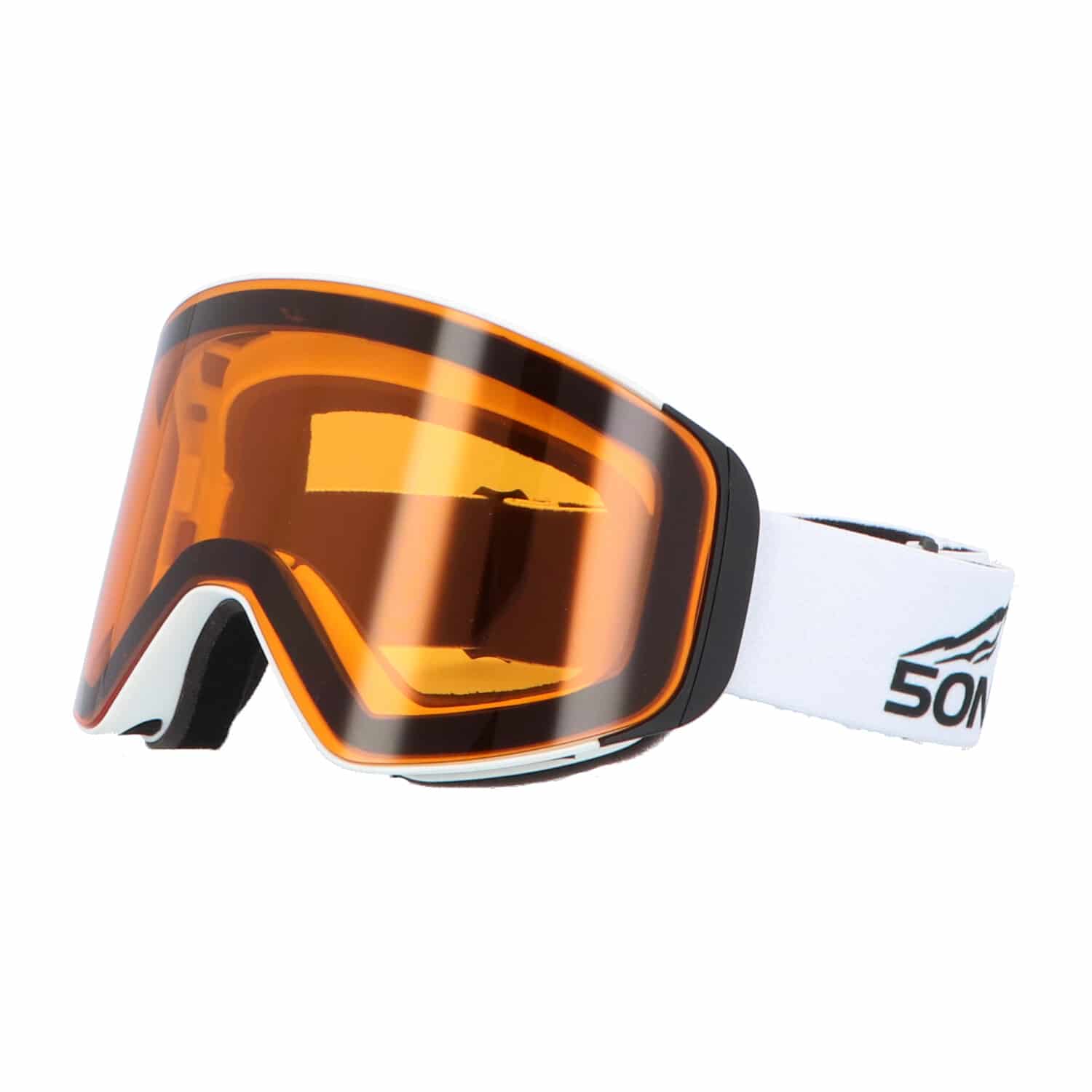 5one® Alpine 8 Gold/Orange - skibril 2 verwisselbare lenzen 