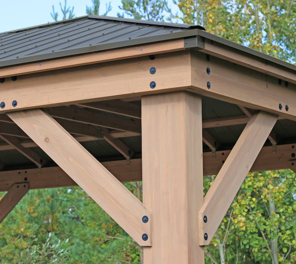 Westmann Paviljoen Gazebo Devon 12x16 - 490x371x315 cm - Bruin
