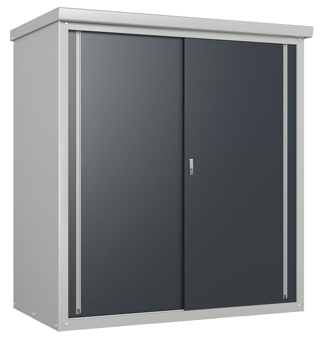 Metalen Tuinkast Trimetals Guardian TM03000 Grijs | 98x172x187 cm Incl. 2 planken
