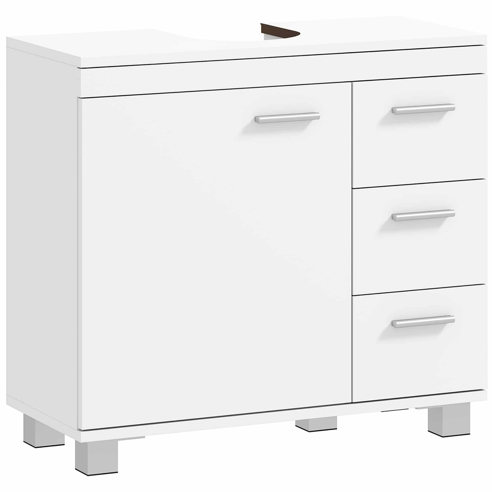 4goodz Wastafel Onderkast met 3-lades en deur - wit