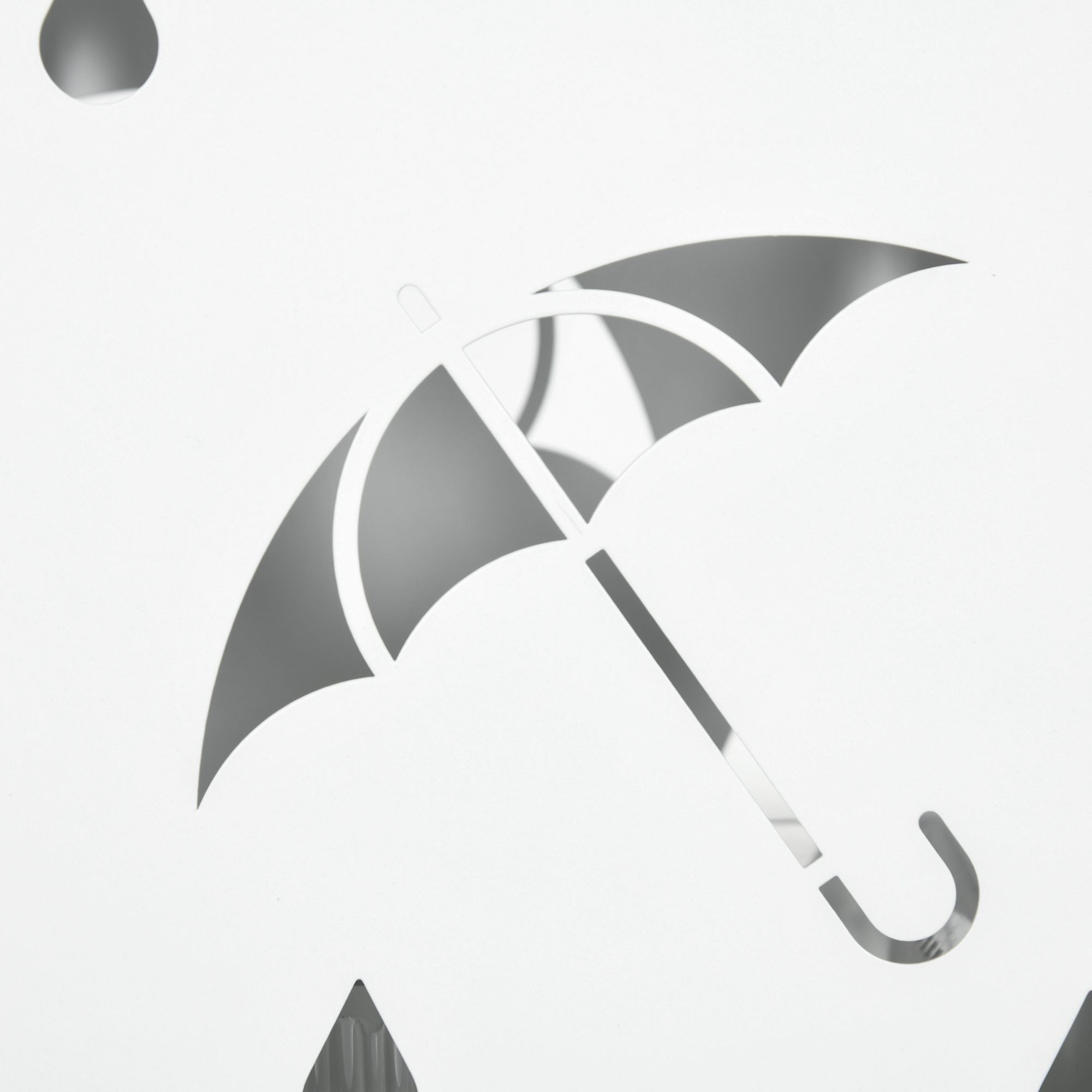 4goodz Paraplustandaard Staal - 4 Haken - Wateropvangbak - Staal - Wit