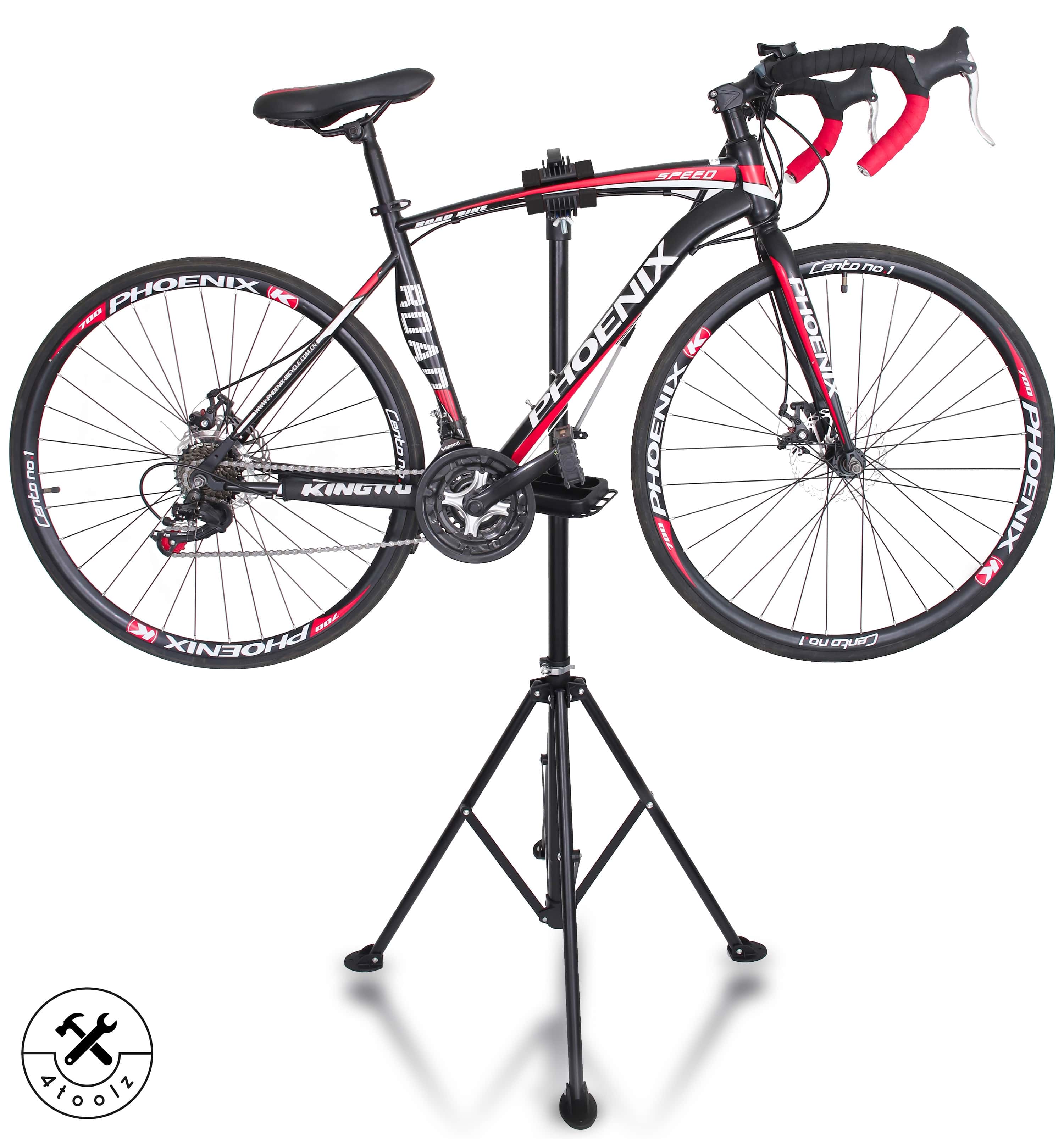 4toolz® Stevige Fiets Montagestandaard Draaibaar - 30kg max - Zwart
