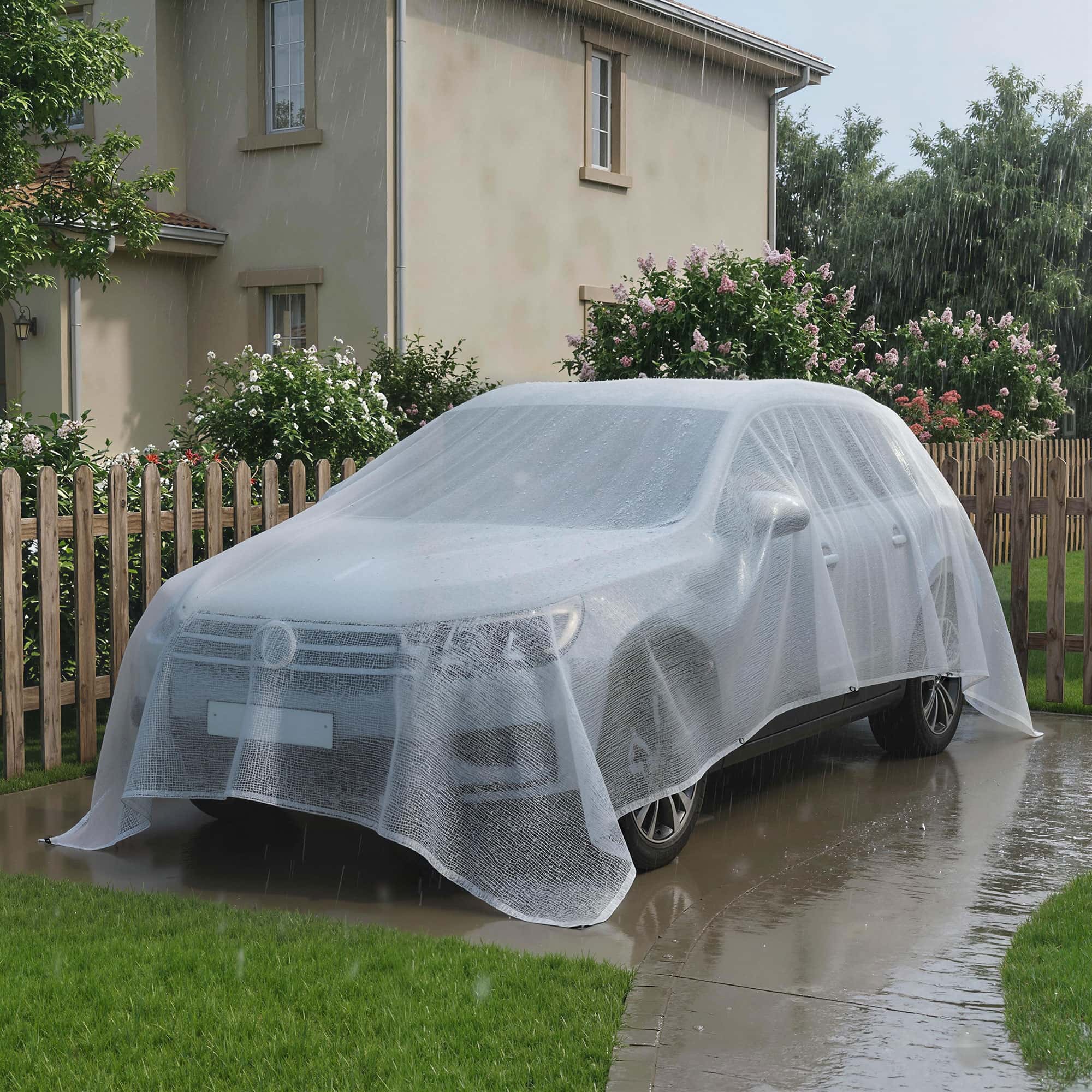 4goodz Waterdicht Afdekzeil 4x6 mtr 140g/m² scheurbestendig met versterkte ogen - Wit