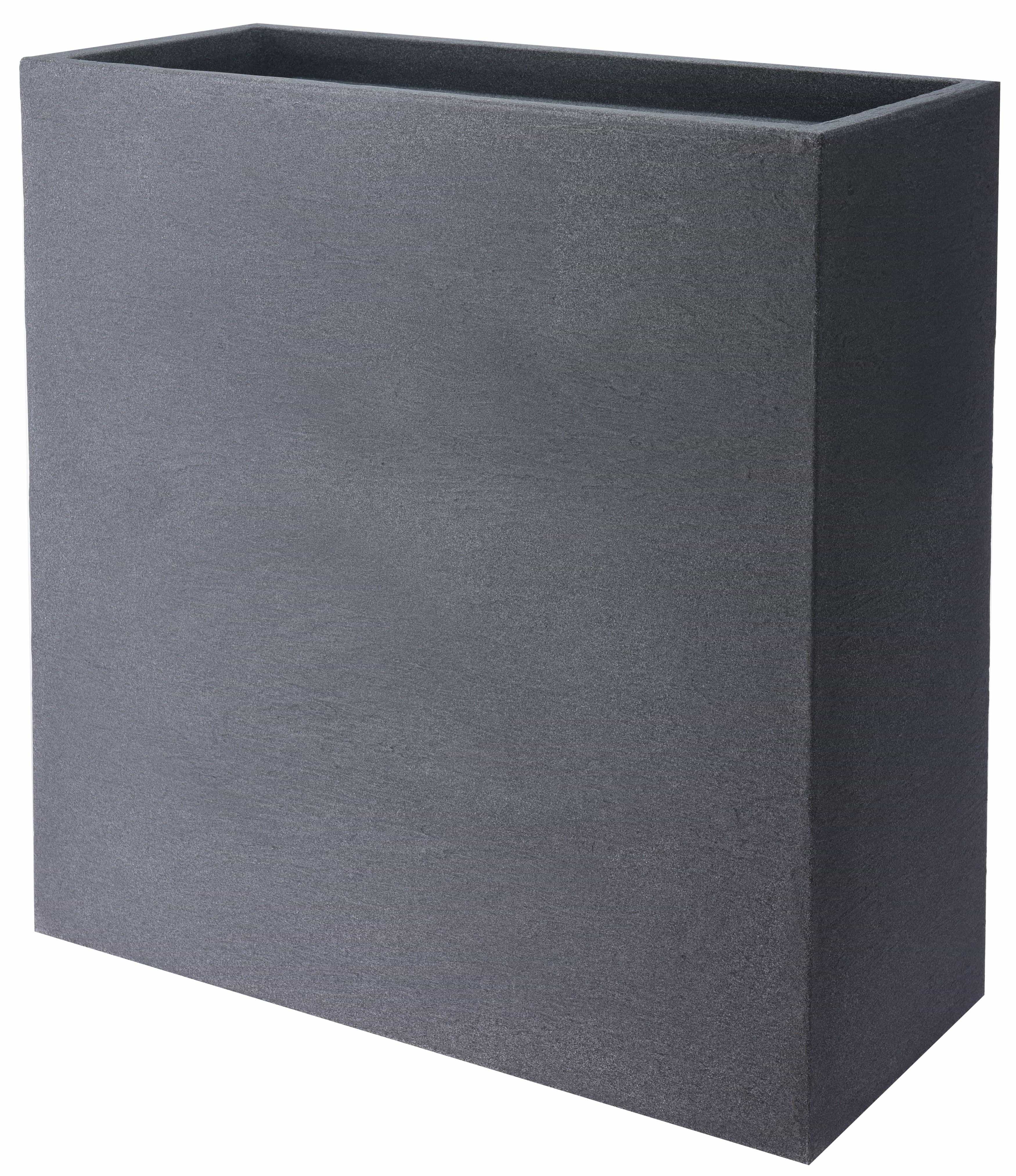 4gardenz® Stone rechthoekige bloembak - 60x60x26cm - Steengrijs