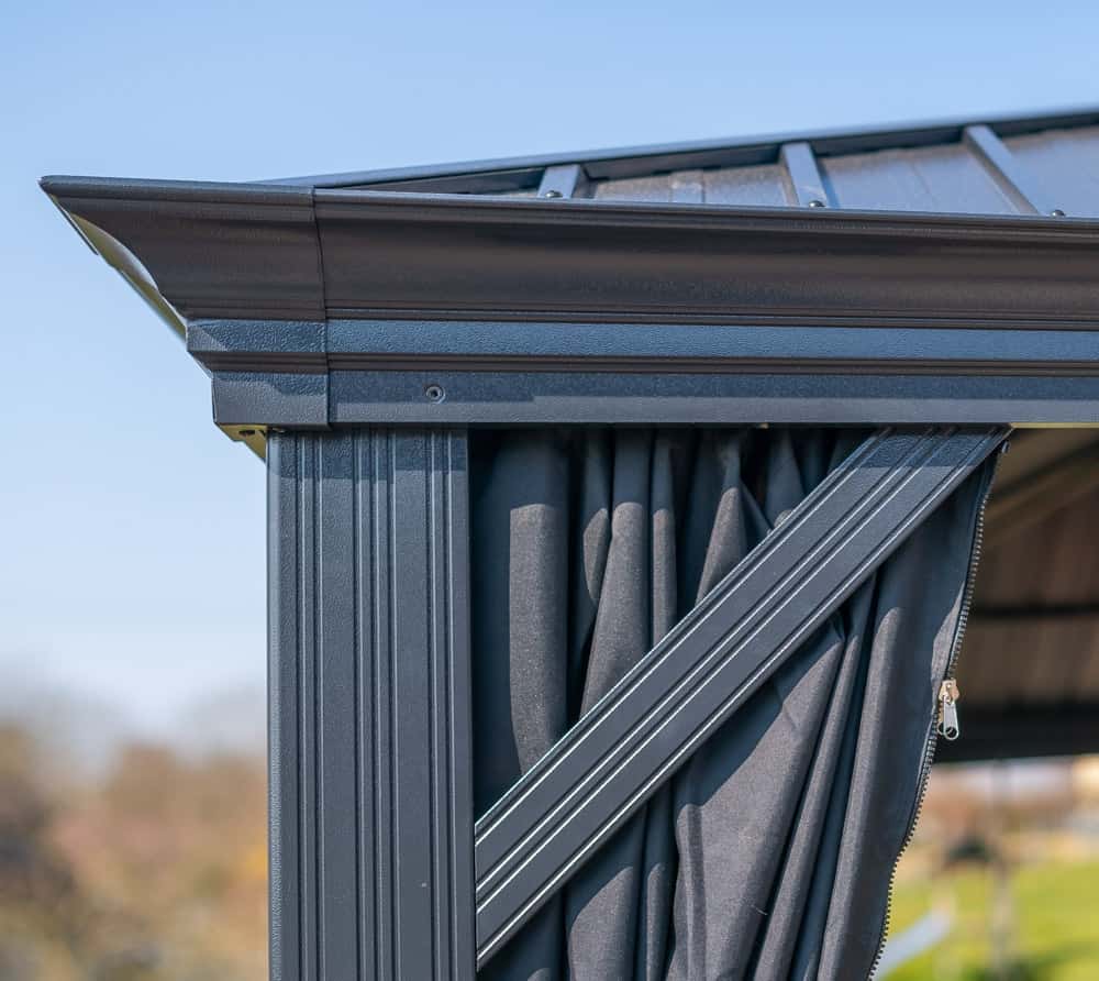 Sojag Marsala 1220 - Paviljoen met muggennet - 4x6 m - Antraciet