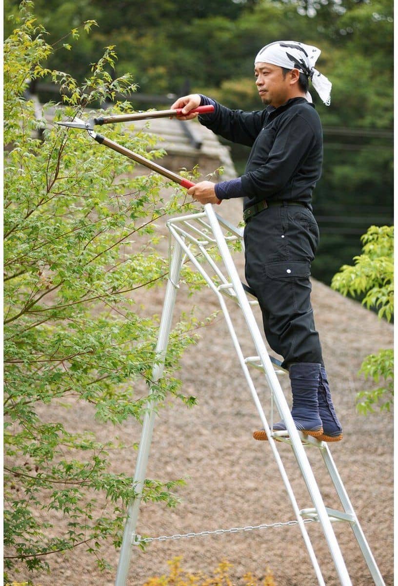 Niwaki Driepoot Tuinladder 360 cm Snoeiladder Tripod Ladder - Plukladder NW03600
